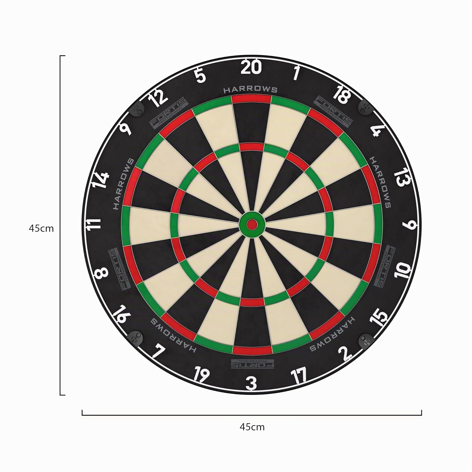 Harrows Dartscheiben I Dartscheibe in Standardgröße I Kompatibel mit Dartscheibenständer, Dartscheibenbeleuchtung und Dartscheibenschrank