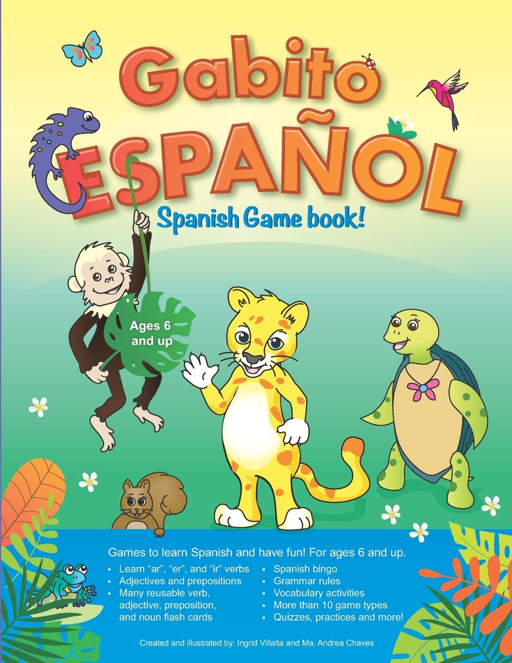 Gabito Español Bilingual Spanish Game Book: Reusable Games and Activities  for Ages 6 and Up: Villalta, Ingrid, Chaves, Ma. Andrea: 9798652058333:  Books - Amazon.ca