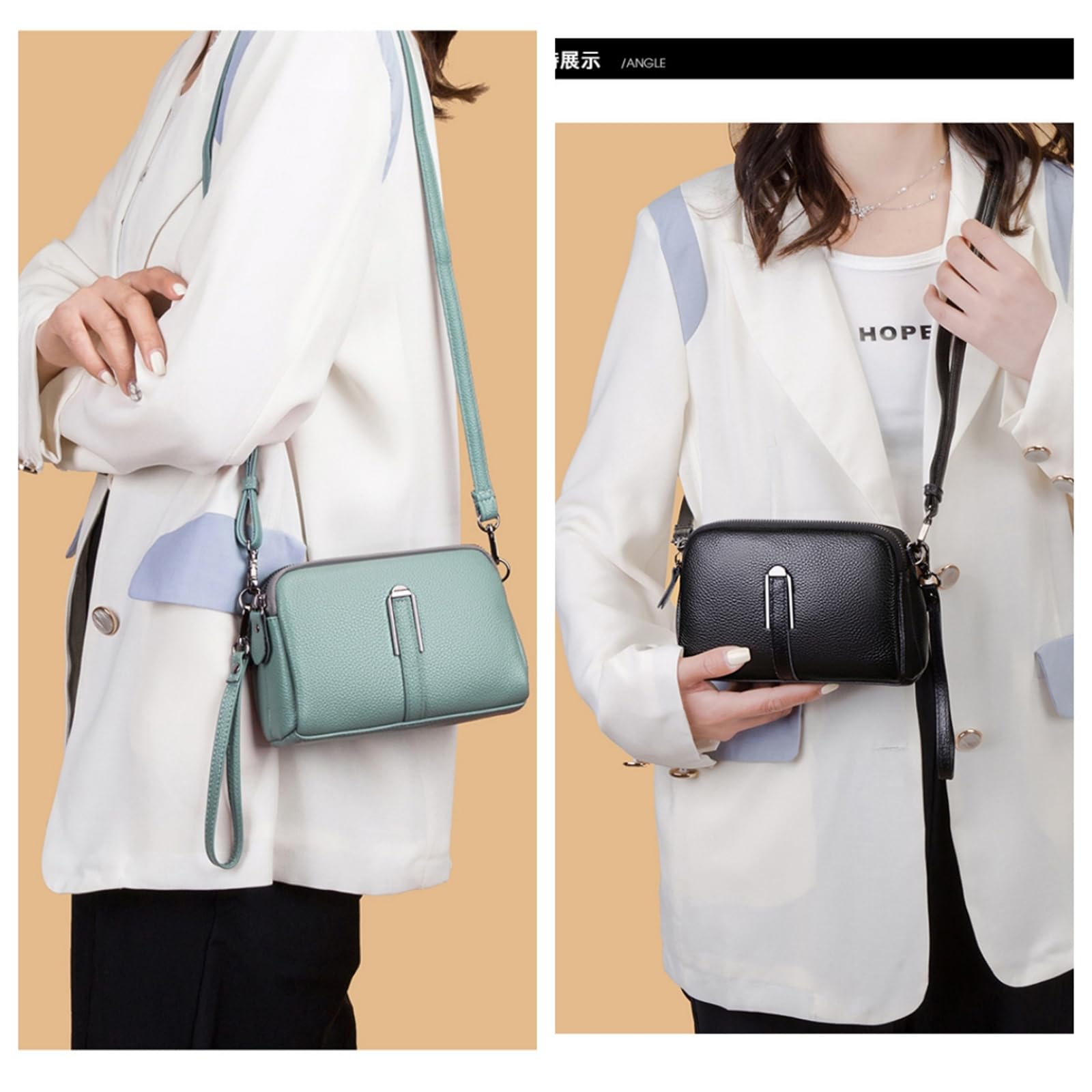 Borsa A Tracolla Casual Elegante E Versatile, Pochette-Azzurro