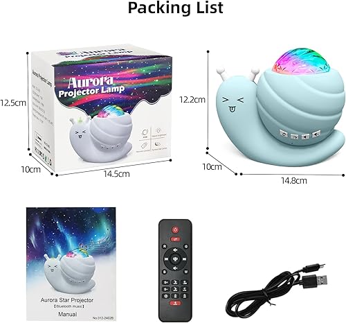 Miniatura 7 de Mycket Proyector de estrellas, luz de proyector de galaxia, lámpara de luz nocturna LED, proyector de luz nocturna con control remoto giratorio de