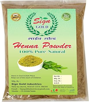 Sign Gold 100% Pure Henna Mehendi Powder 1Kg(cloth filtered)