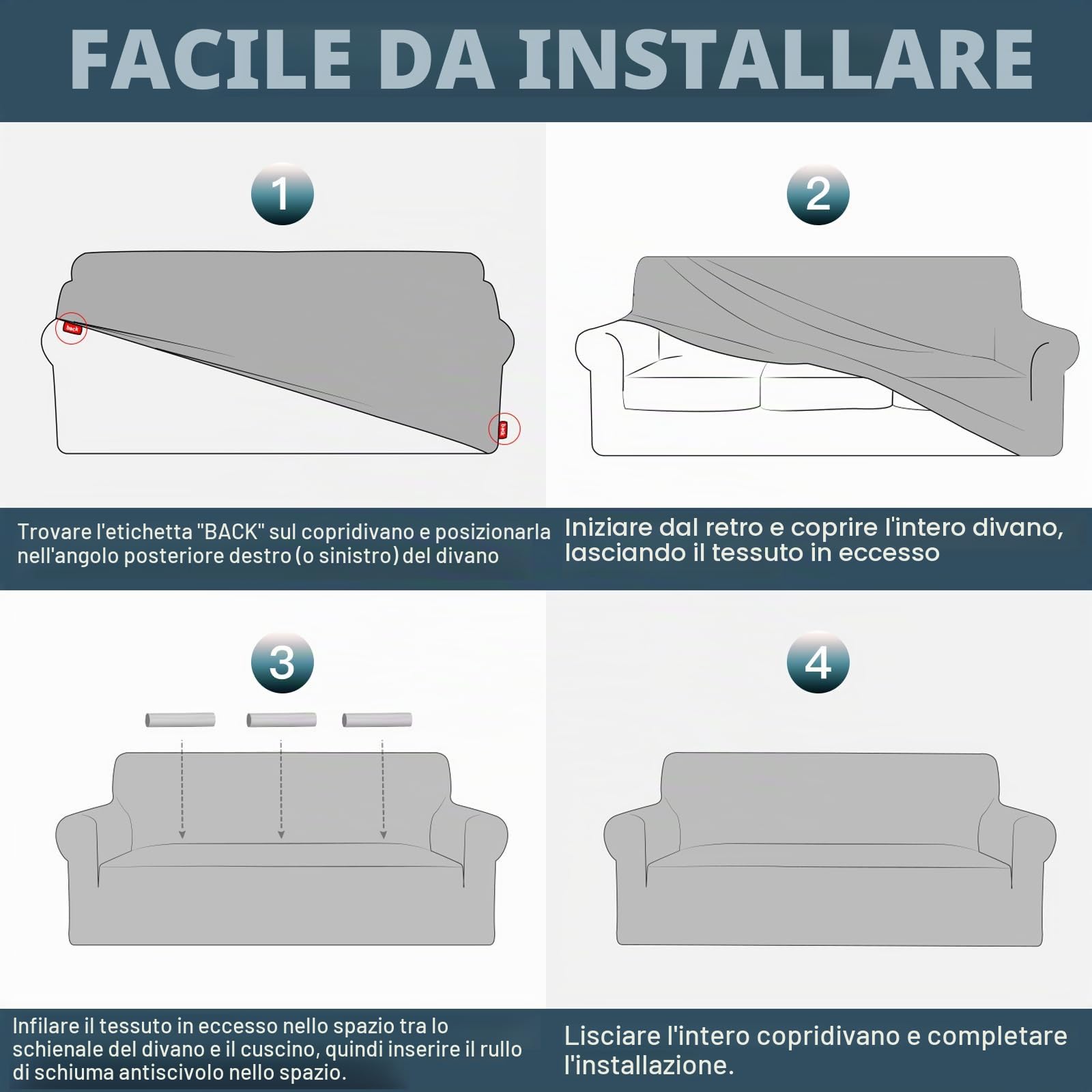 Ystyle Copridivano 2 Posti Con Braccioli, Super Elasticizzato Copri Divano, Copridivano Antigraffio Gatto, Copridivani Antiscivolo Antimacchia, Universale Sofa Cover Moderno, Marrone