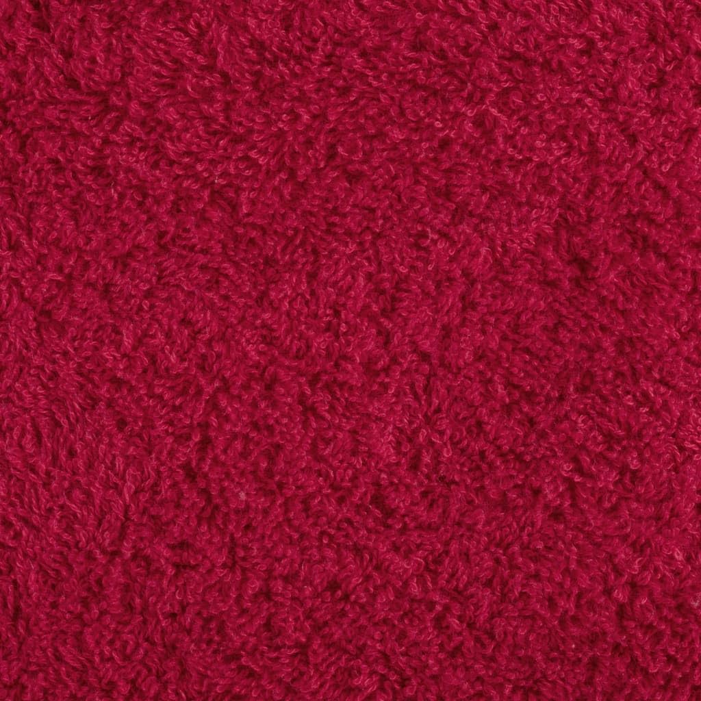 Furniture Select Premium Duschtücher SOLUND 10 Stück rot 70x140 cm 600 g/m²