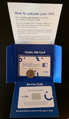 buy visible wireless 1 month prepaid service & sim card unlimited data cell plan online in indonesia. b09kw3h2tf buy visible wireless 1