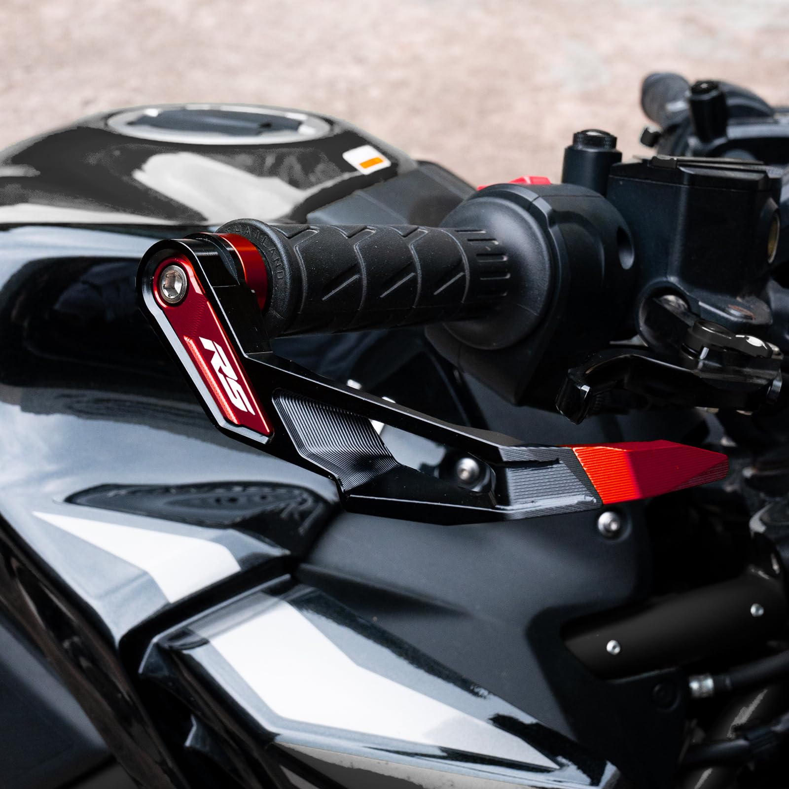 Paramani Moto Per RS 660 RS660 RSV4 FACTORY 2021-2025 RS457 2024 2025 RS125 RS50 Accessori moto Protezioni per manubrio Protezioni per leve freno e frizione Alluminio Paramani (Rosso)