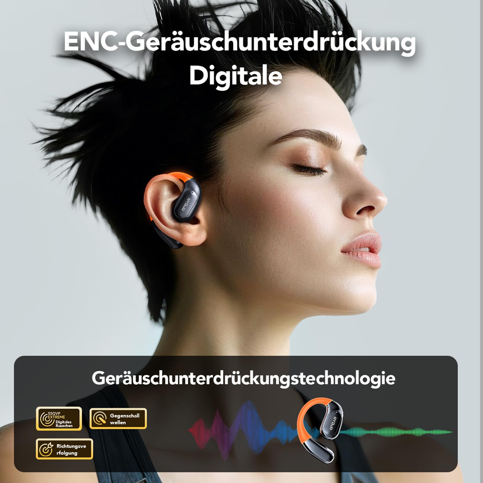 NE27 AI Übersetzer Kopfhörer Echtzeit 165 Sprachen LCD Touchscreen Open Ear Sprachübersetzer Kompatibel iOS Android
