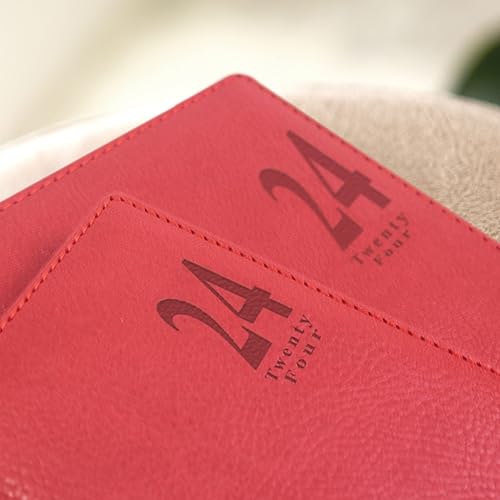 Miniatura 5 de Letts of London Milano Weekly Planner, 12 meses, enero a diciembre de 2024, citas, tamaño A5, 8.25 x 5.875 pulgadas, rojo (CTO3XURD-24)