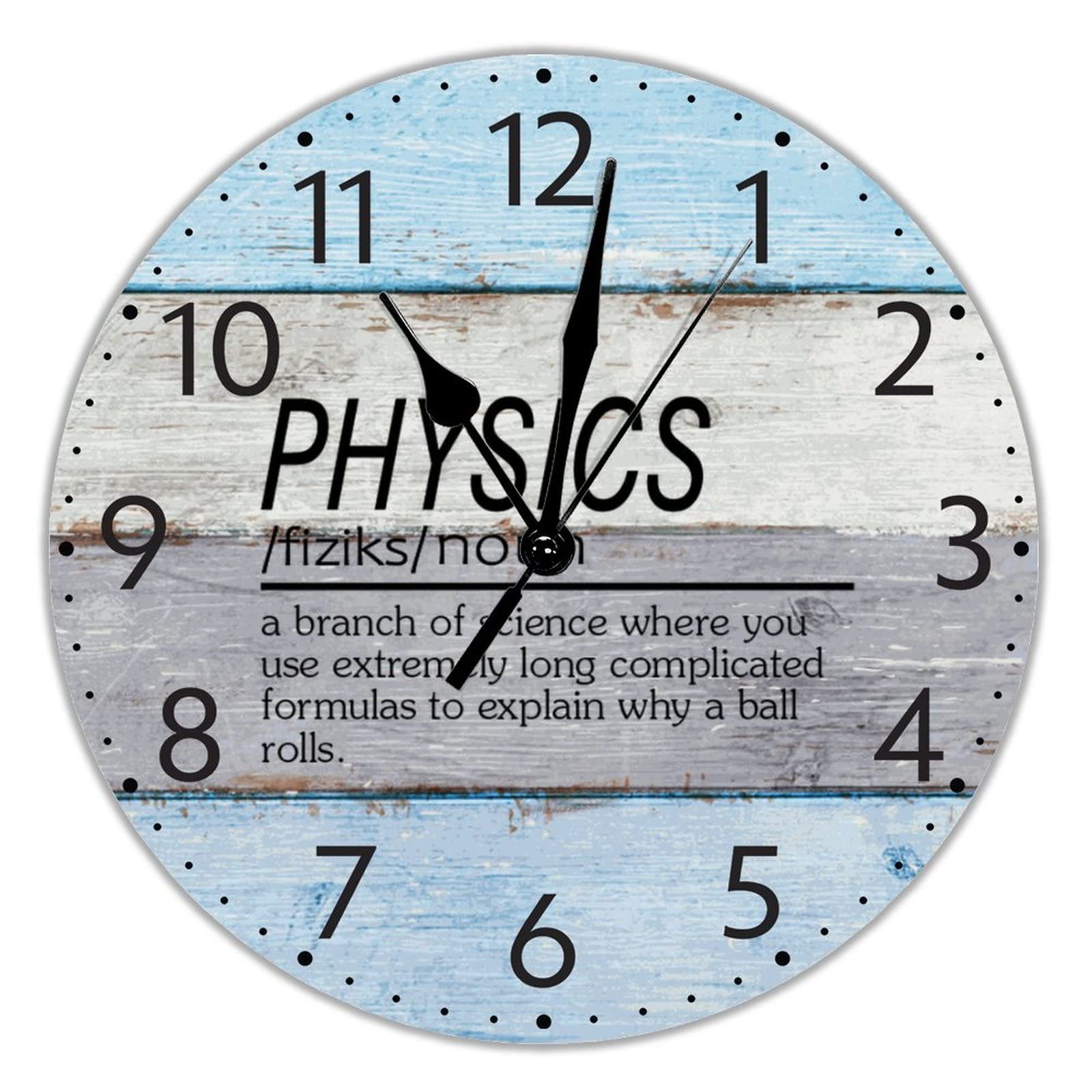 Horloge ronde sans tic-tac UFunhome de 38 cm pour salon