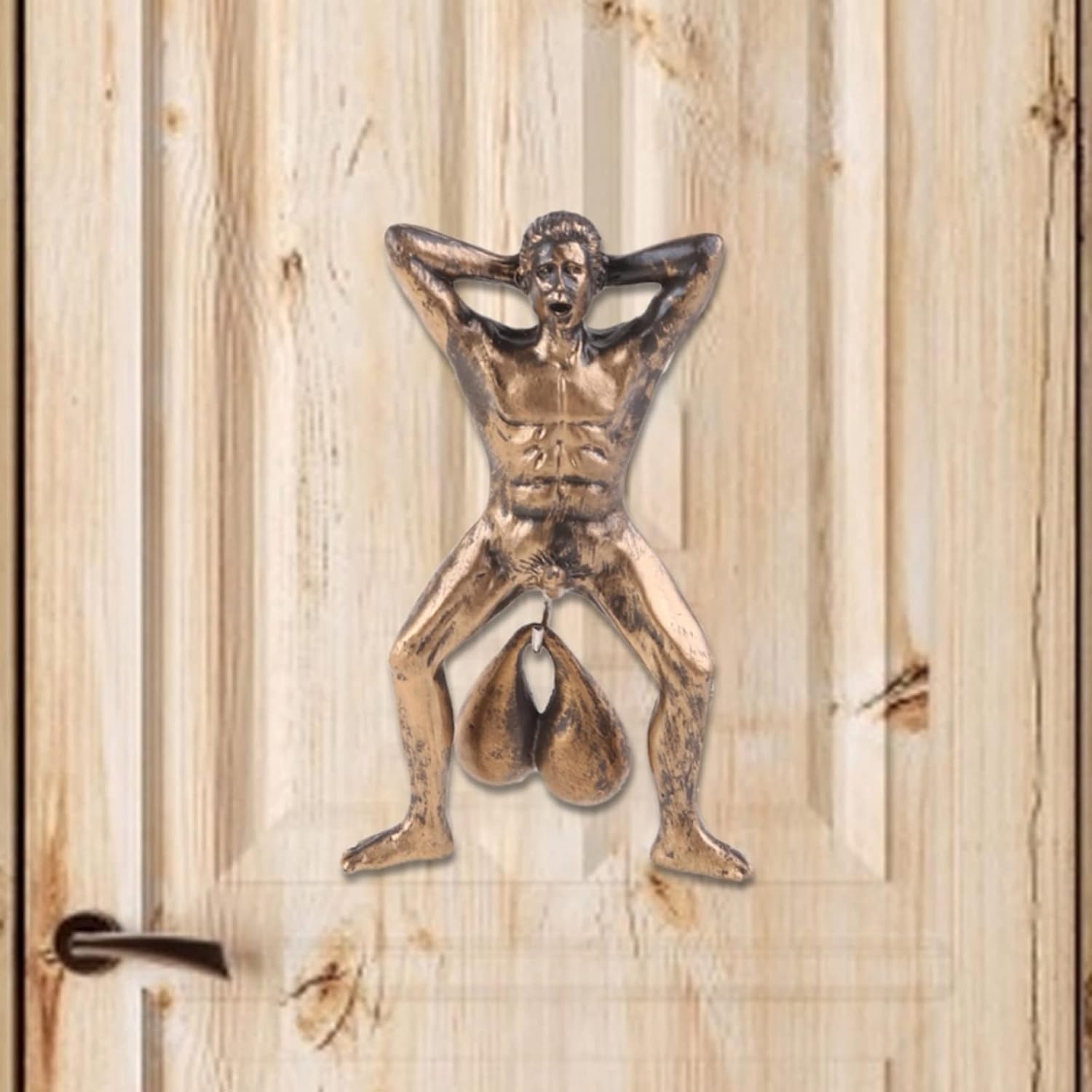 Drôle Vieil Homme avec heurtoir Pendentif Personnage modèle Sonnette pour Porte d'entrée Jardin décoration de la Maison