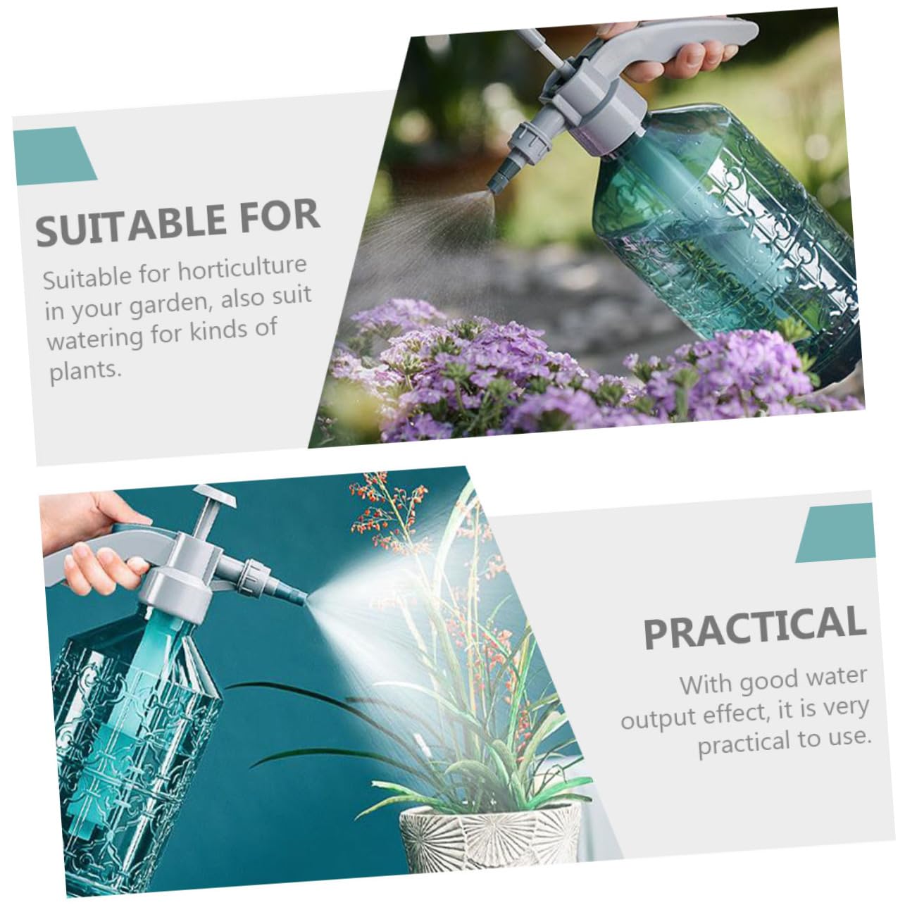 ibasenice 2 Pièces Arrosoir Bouclage De Brume Brumisateur Pour Plantes De Jardin Brumisateur D'arrosage De Jardin Bouteille D'eau Pulvérisée Pulvérisateur Arroseur Pour Bleu Plastique