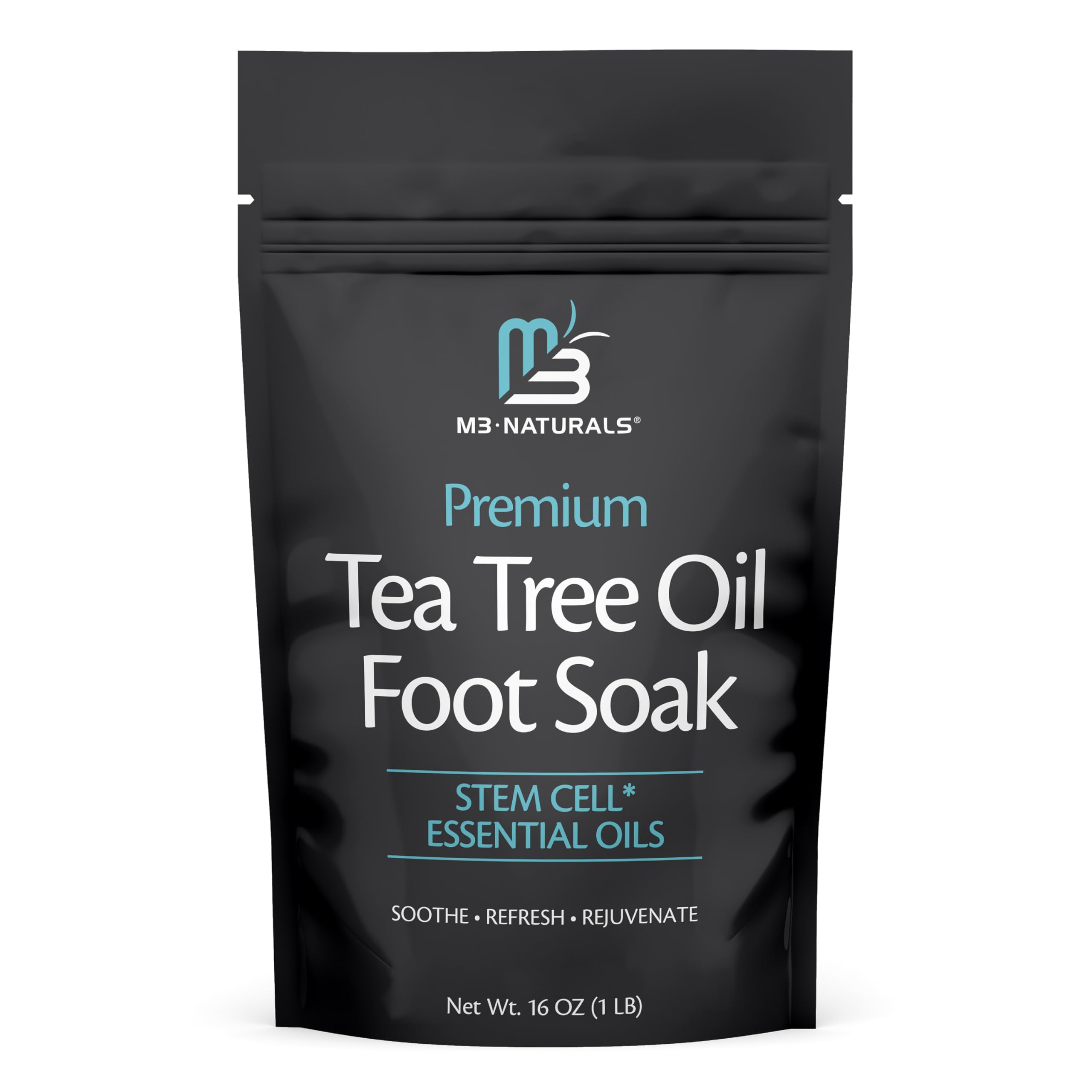 Tea Tree Oil Foot Soak and Epsom Salts for soaking | Foot Spa and Remedy for Athletes Foot, Stinky Feet, and Foot Soak for Dry Cracked Feet | Detox