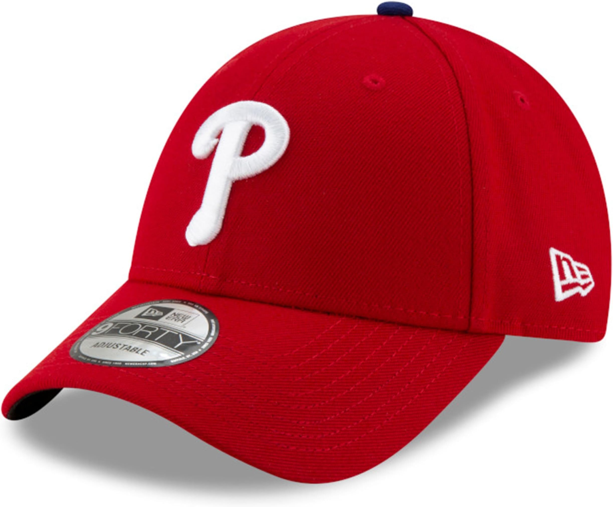 New Era MLB The League 9FORTY Team Color Primary Logo Adjustable Hat Cap One Size Fits All, Philadelphia Phillies, One size