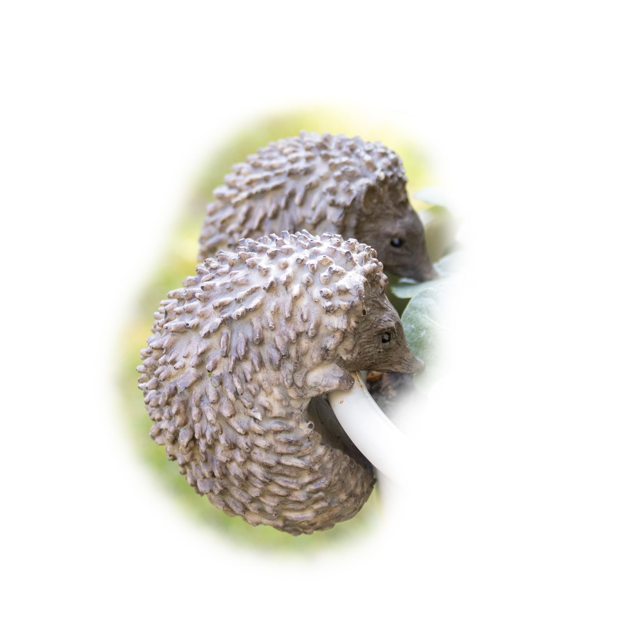 Darthome Brown Set Of 2 Hedgehog Pot Hangers 5X8x7cm Resin Realistic Woodland Animal Planter Dceoration