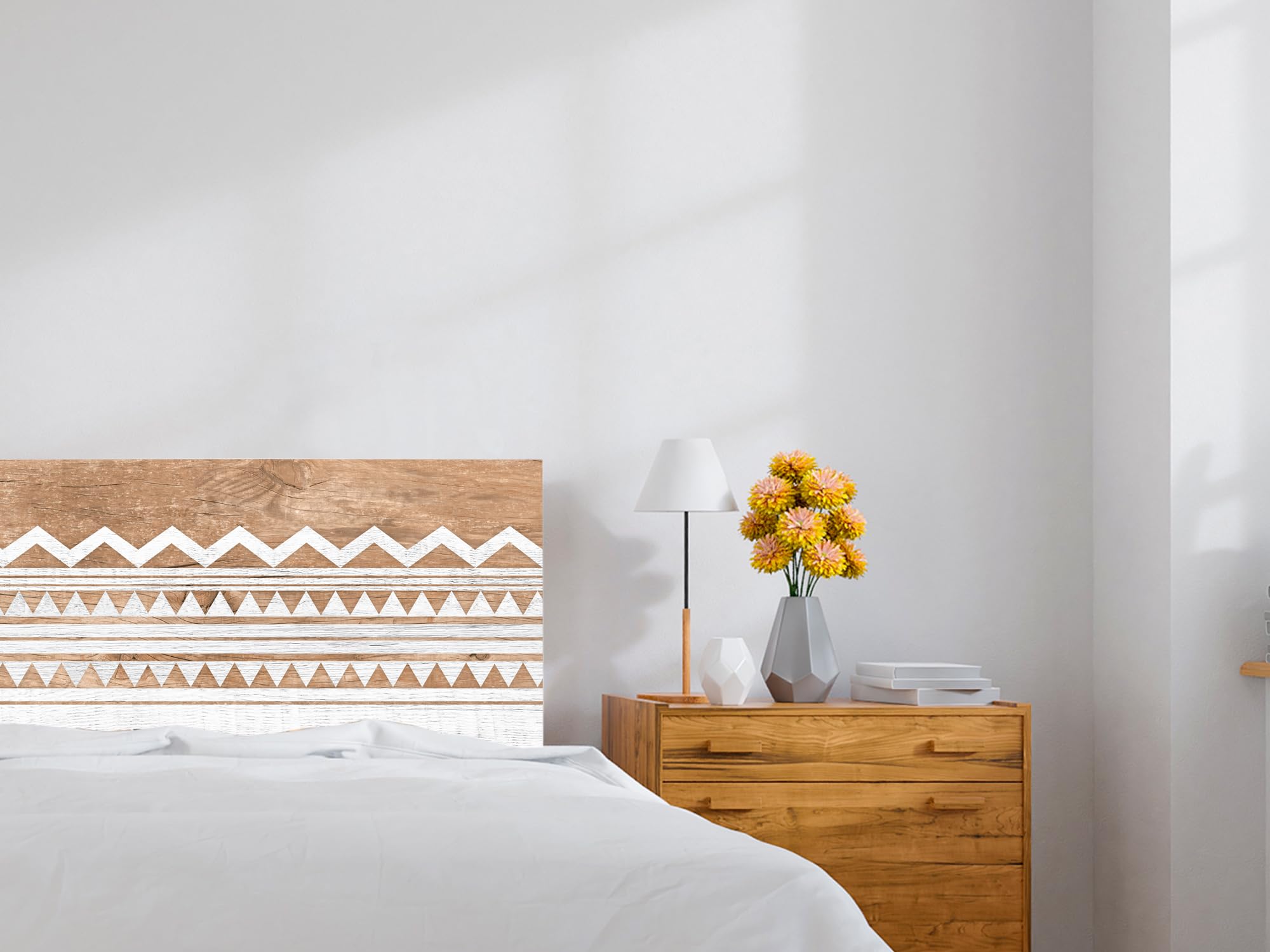 Oedim Cabecero Cama PVC Madera Clara H133 | Disponible en Varias Medidas | Cabecero Ligero, Elegante, Resistente y Económico (135x60cm)