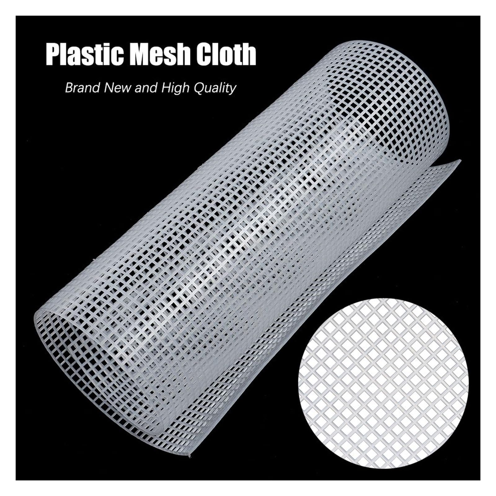 Plastikowe płótno do haftu igłowego, Plastikowa tkanina siatkowa Materiały do ​​rękodzieła DIY Wielokolorowe 2 rozmiary siatki(Large Grid)
