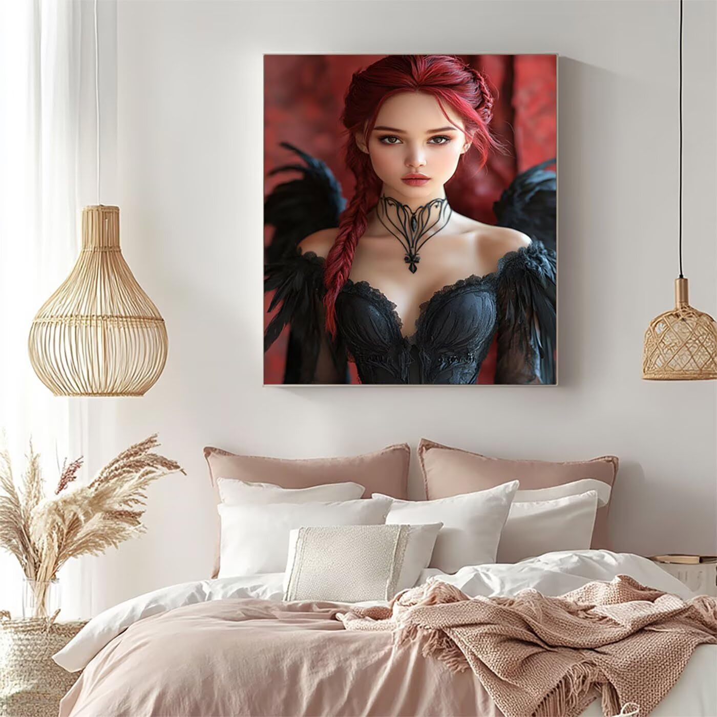 Malowanie po numerach dla dorosłych dzieci i kobiet, malowanie po numerach dla dorosłych farbą akrylową i pędzlami, kolorowe płótno do malowania 100 x 137 cm, materiały plastyczne do dekoracji pokoju