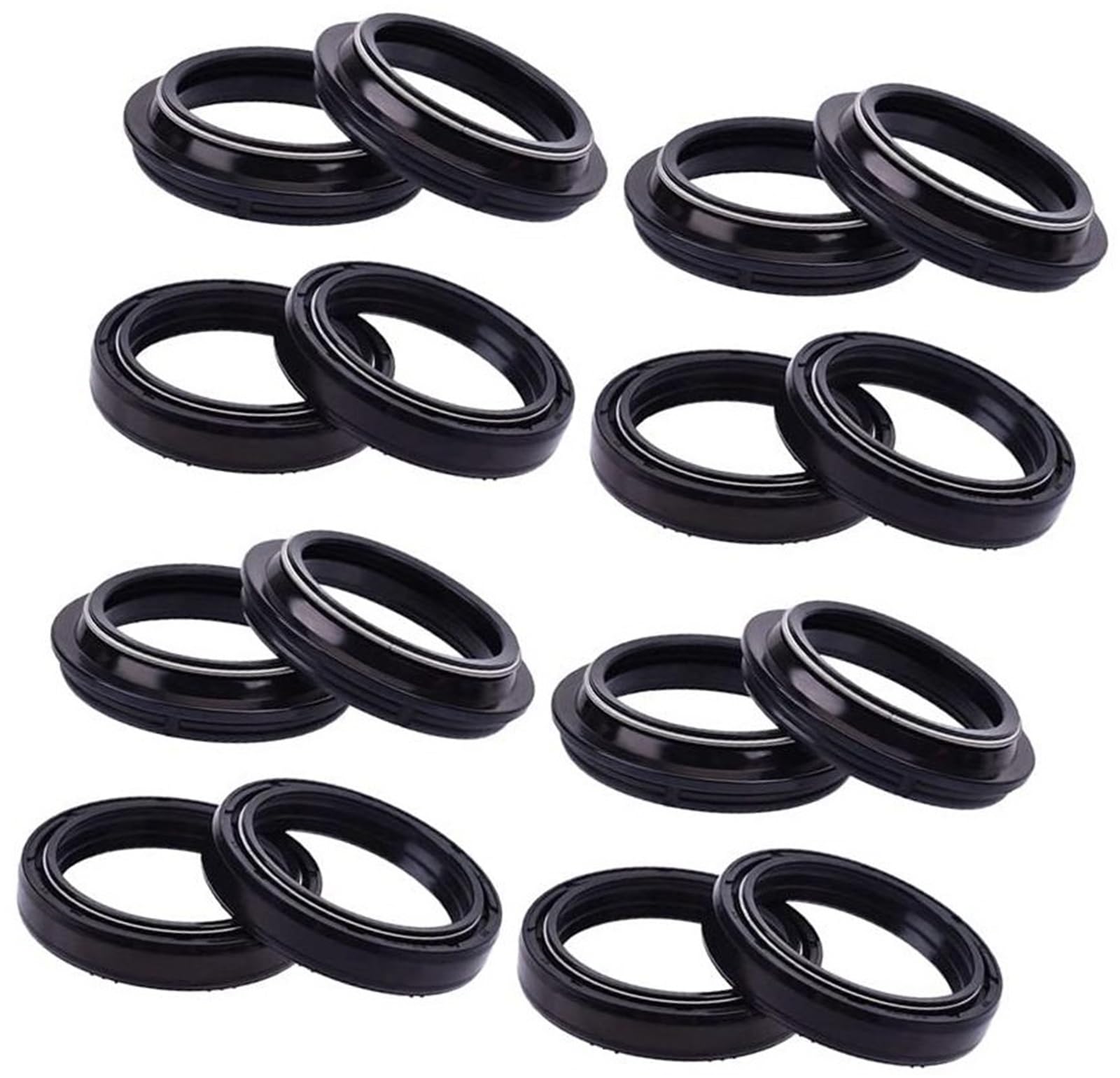 43x55x9,5/10,5 Anteriore, forcella Ammortizzatore di sospensione Paraolio Parapolvere, BT1100 BULLDOG BT 1100 V MAX VMAX 1200 Paraolio forcella moto(8pcs seal 8pc cover)