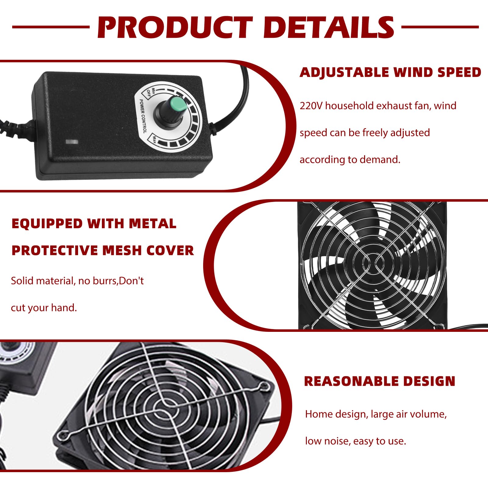Ec Axial ventilator 60mm 80mm 90mm 120mm Kugel bürstenloser Lüfter