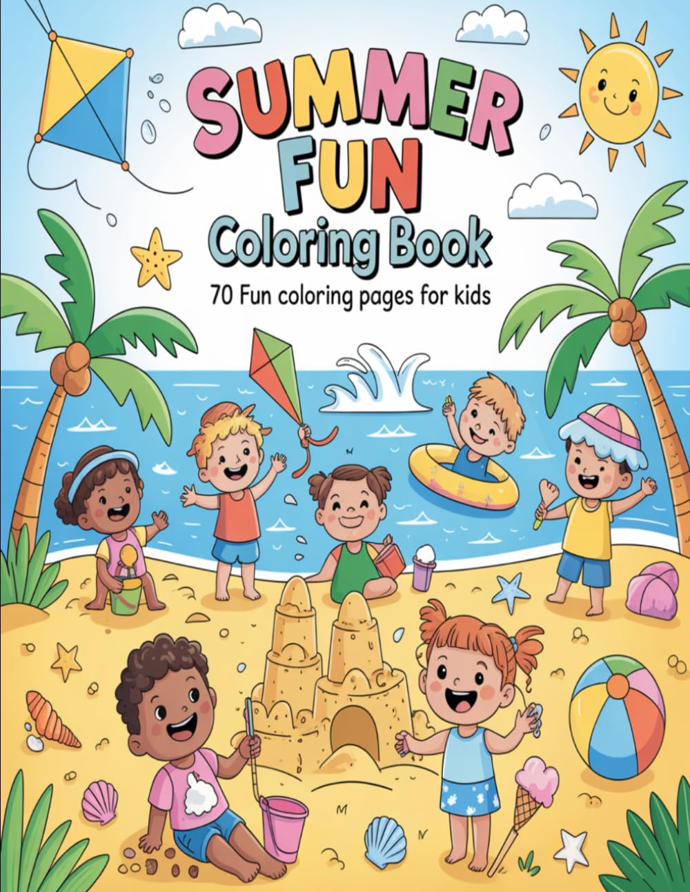 Easy & Cute Summer-Themed Coloring Pages for Toddlers and Preschoolers