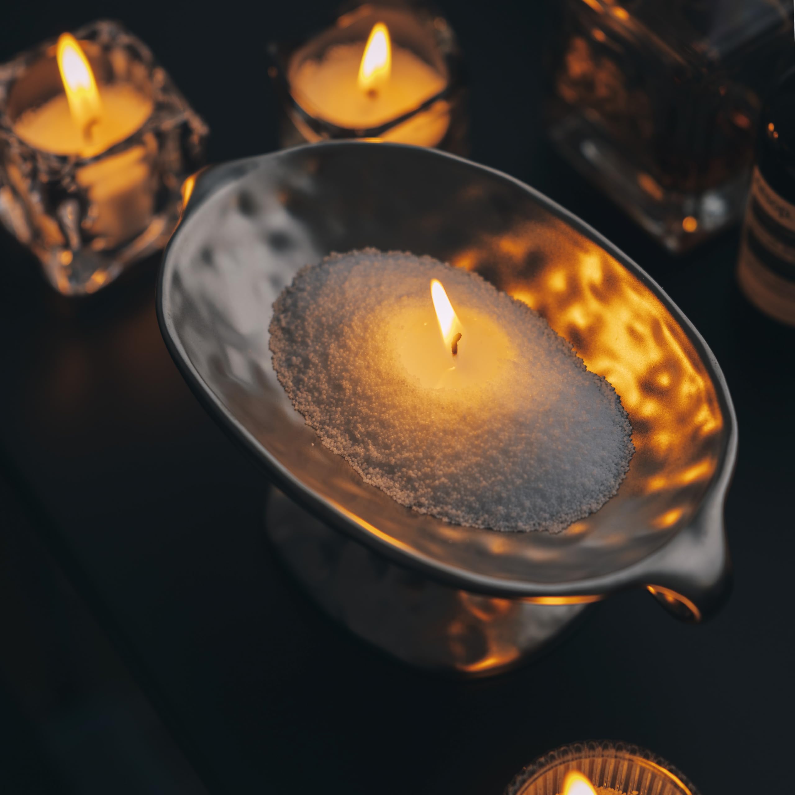 Amazon.co.jp: Hirameki パールワックスキャンドル 500g&30芯 天然植物