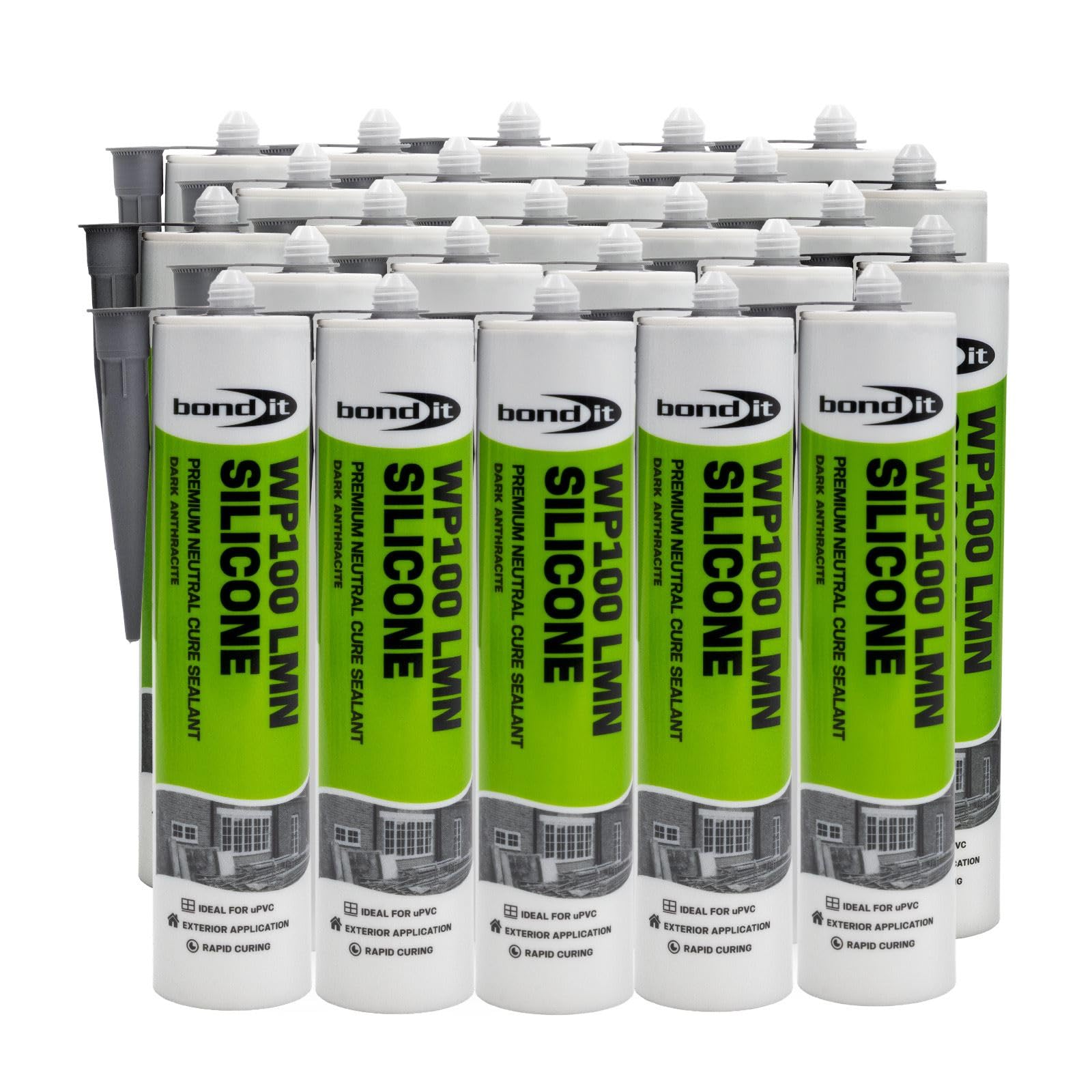 Bond-It WP100 Neutral Cure Silicone Oxime Sealant (x 25) - Dark Anthracite