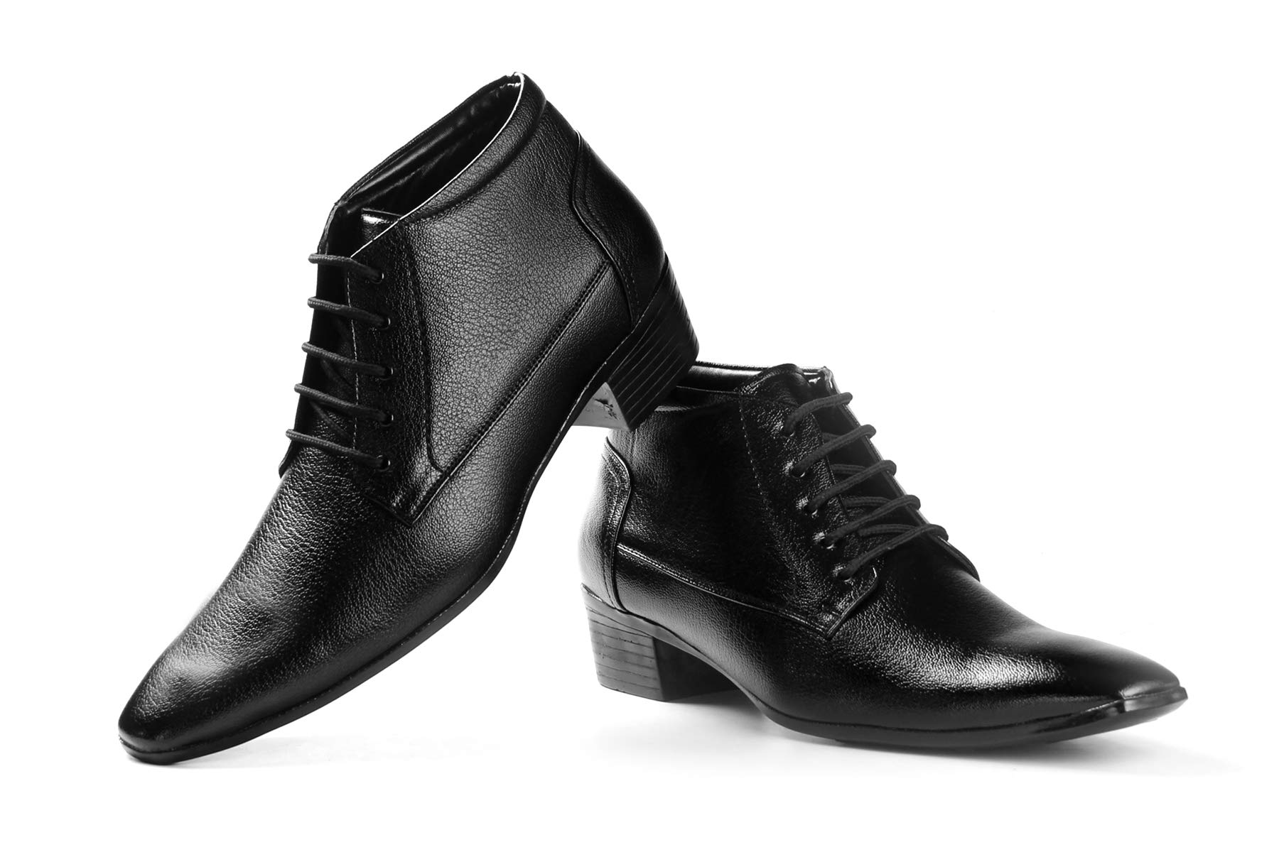 bxxy Men's 2" Height Increasing Synthetic Material Formal Derby Shoes with Pu Sole.-picture-32