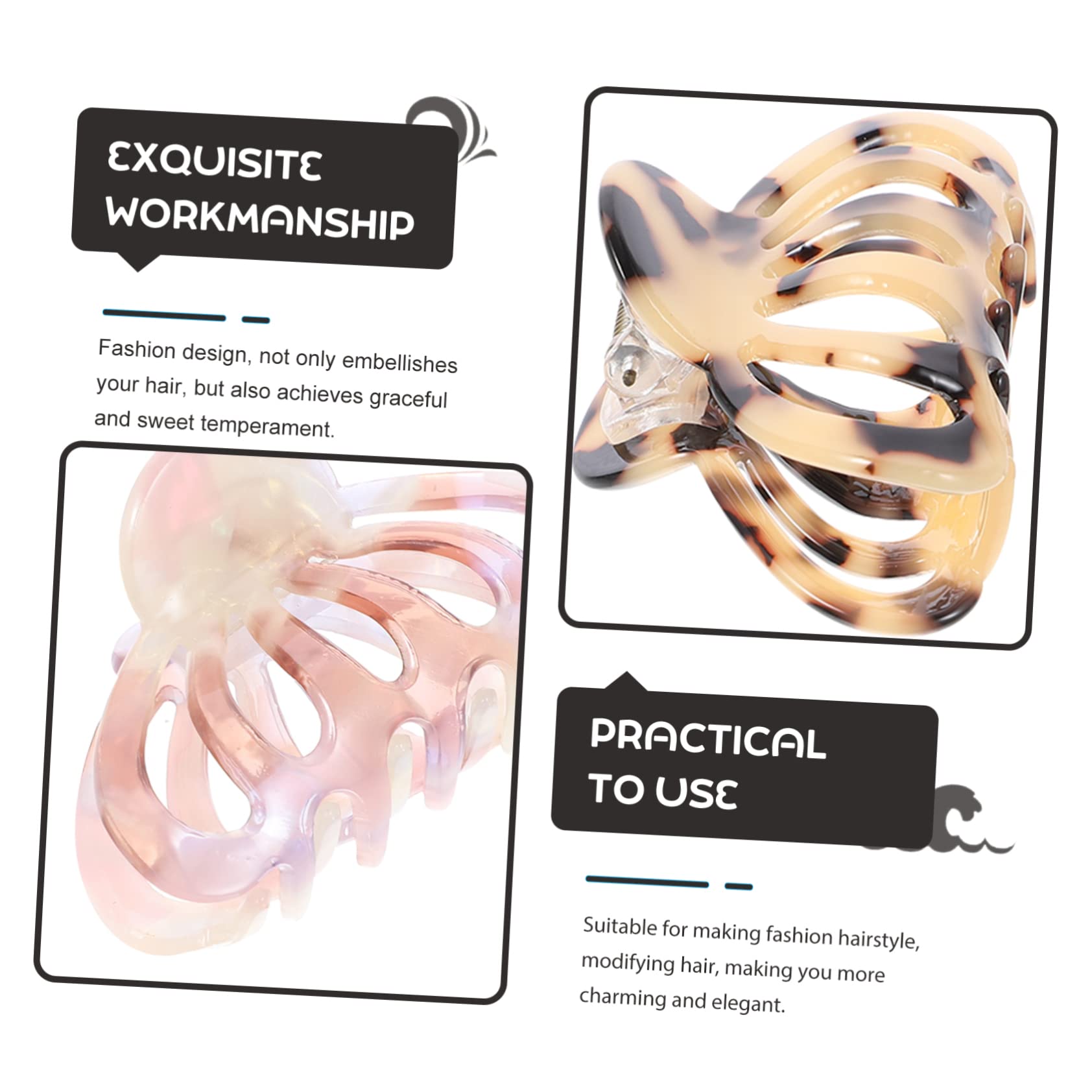 Housoutil 10stücke Haarspangen Für Damen Einfache Clips Für Haarstyling Für Alltag Und Besondere Anlässe Langlebig Und Robust Und Schildpatt