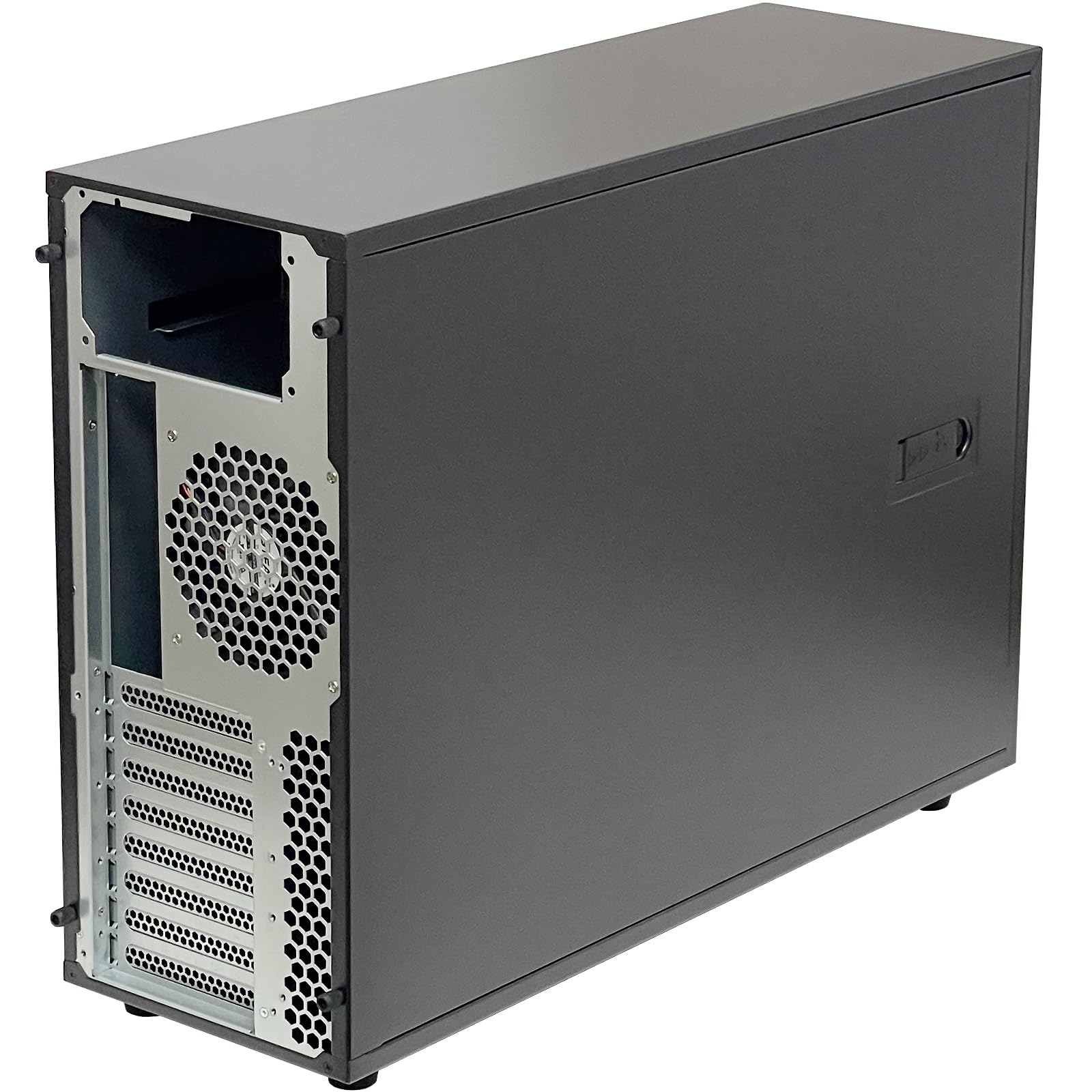 Generic ZhenLoong full tower NAS computer case ITX MATX ATX EATX 15 bay hot swap server GPU Graphic workstation chassis, Black, Loong1