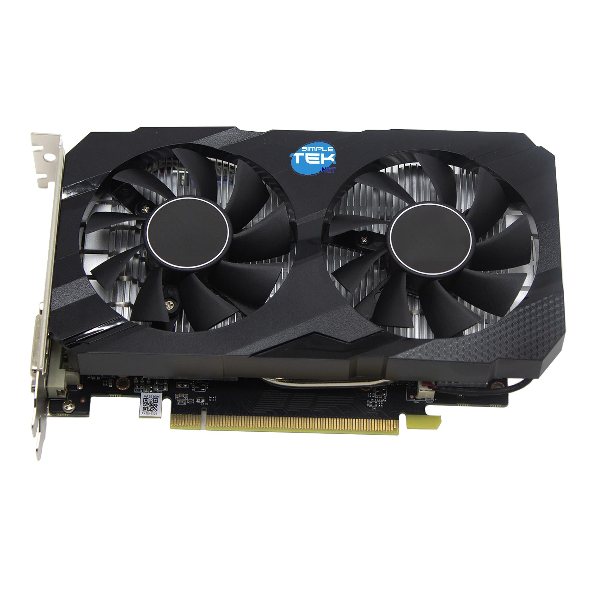 SIMPLETEK - Scheda Video per Gaming e Editing 8GB GDDR5 - Interfaccia 256-bit - Supporto Multi-Monitor - Uscite Digitali DisplayPort, HDMI e DVI