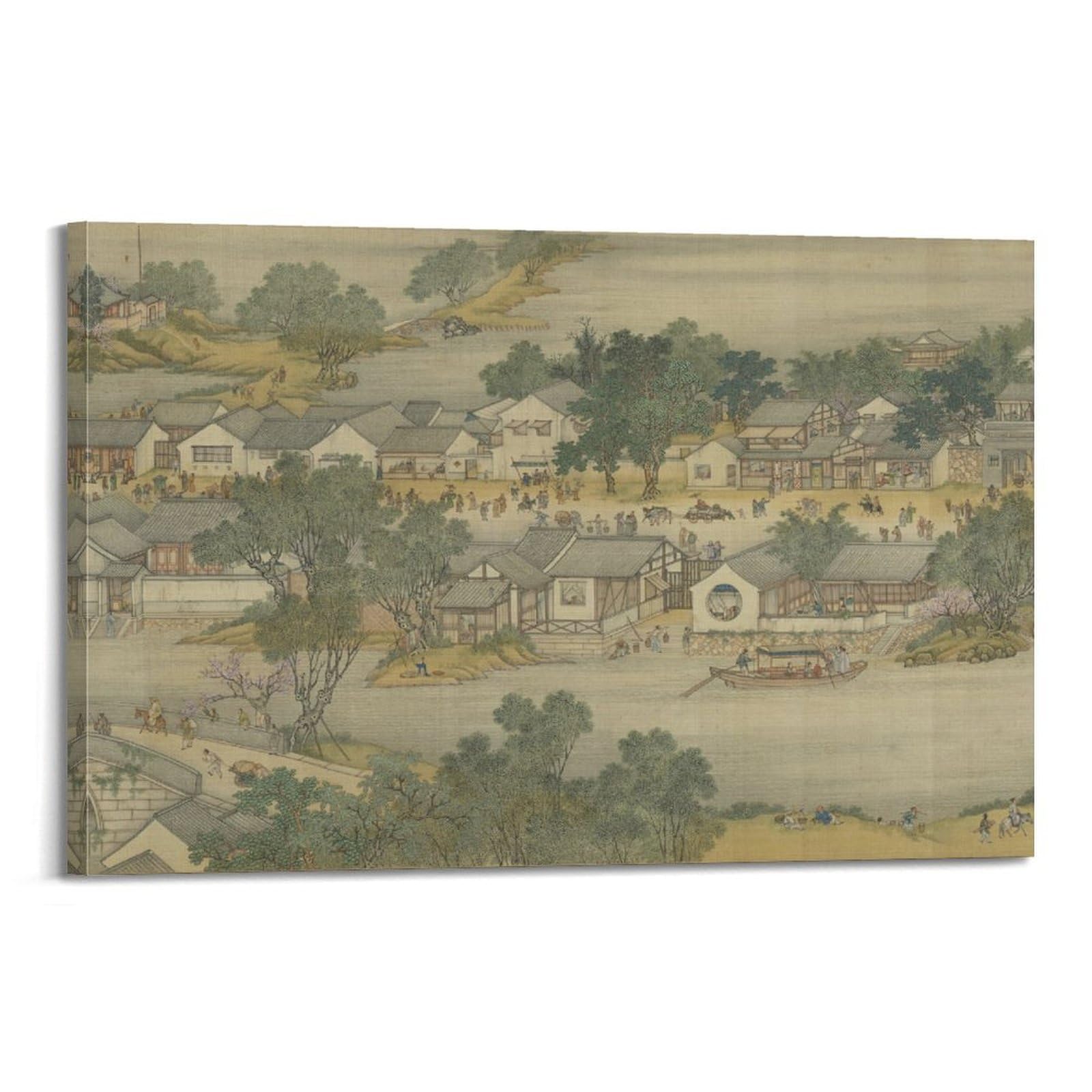 Impression sur toile Qingming de qualite musee pour decoration murale - 6