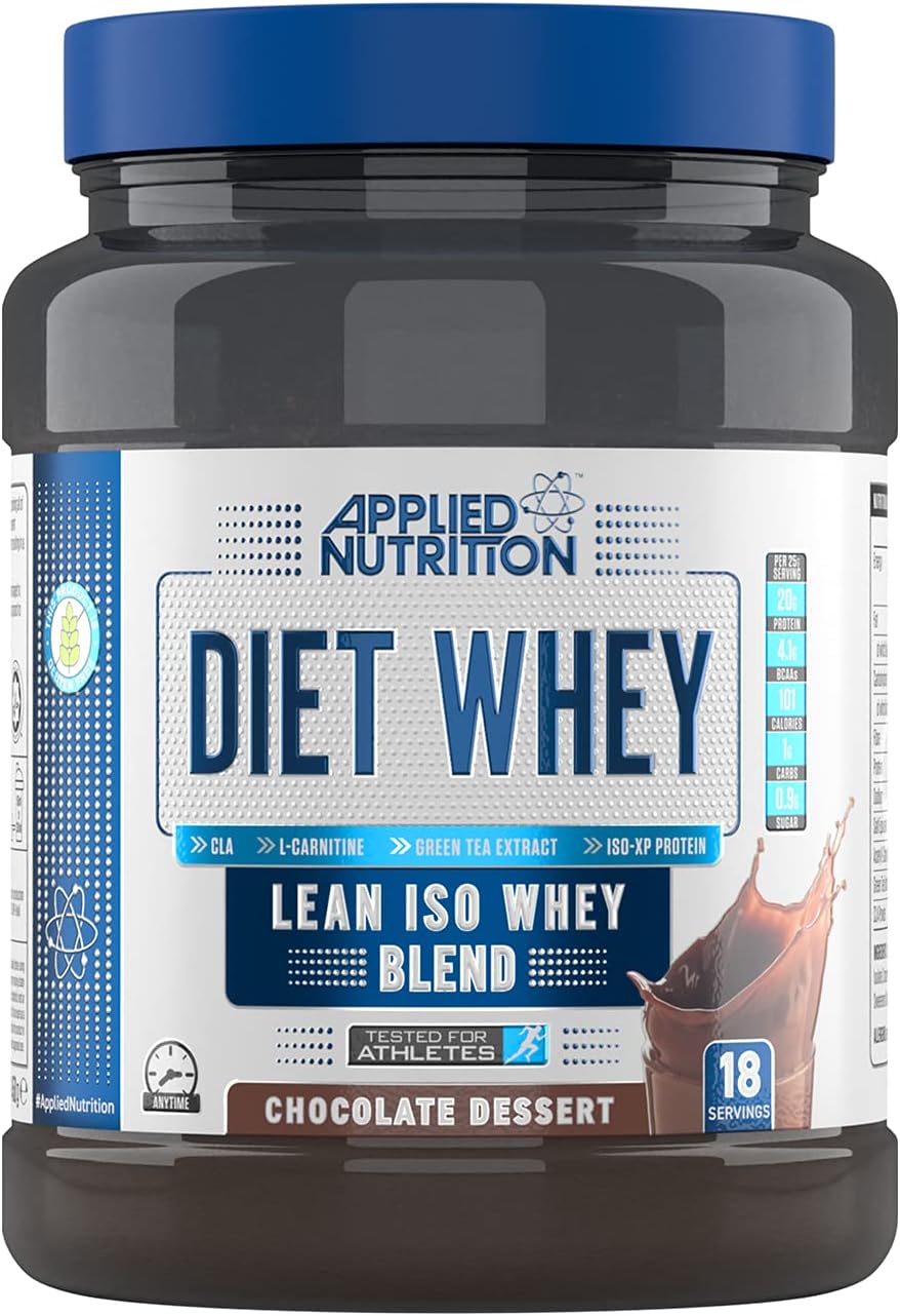 Applied Nutrition Diet Whey, High Protein Powder Supplement, Low Carb & Sugar, for Weight Management with CLA L Carnitine