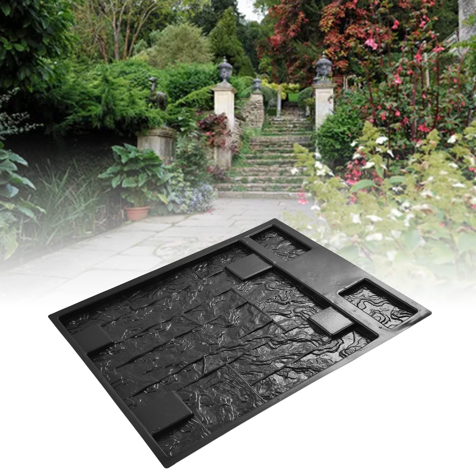 Wandformform, DIY, recycelbar, verschleißfest, Individualität, ABS-Betonformen für Garten, Heimdekoration, Schwarz
