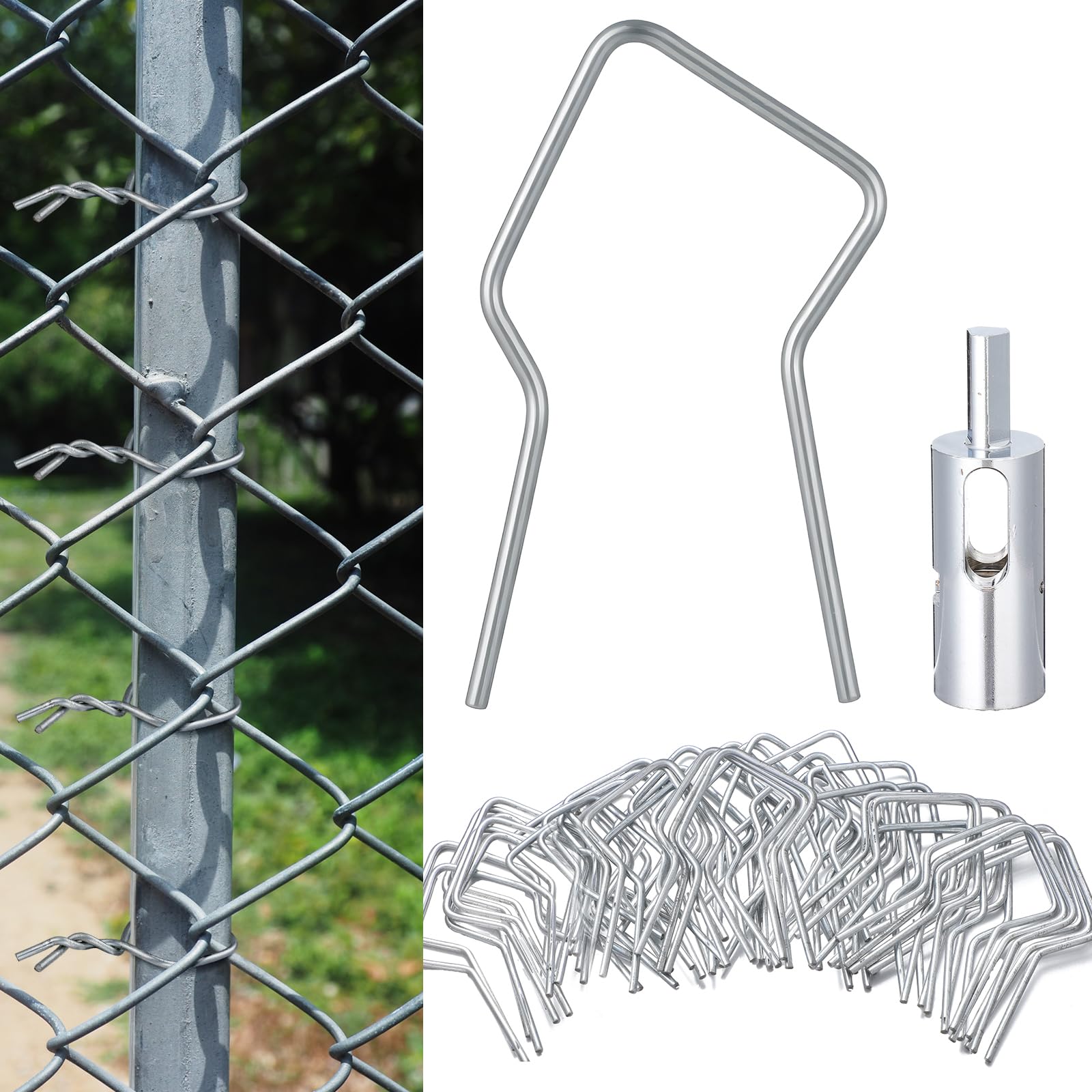 Otoolling 500 Pcs T Post Clips Kits T-Post Wire Fence Clips 1