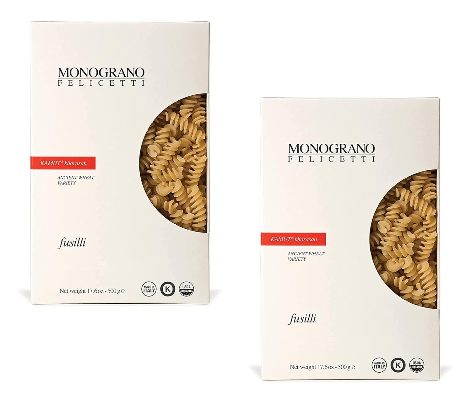 Organic Kamut Fusilli Selezioni Monograno by Felicetti (2 Pack)