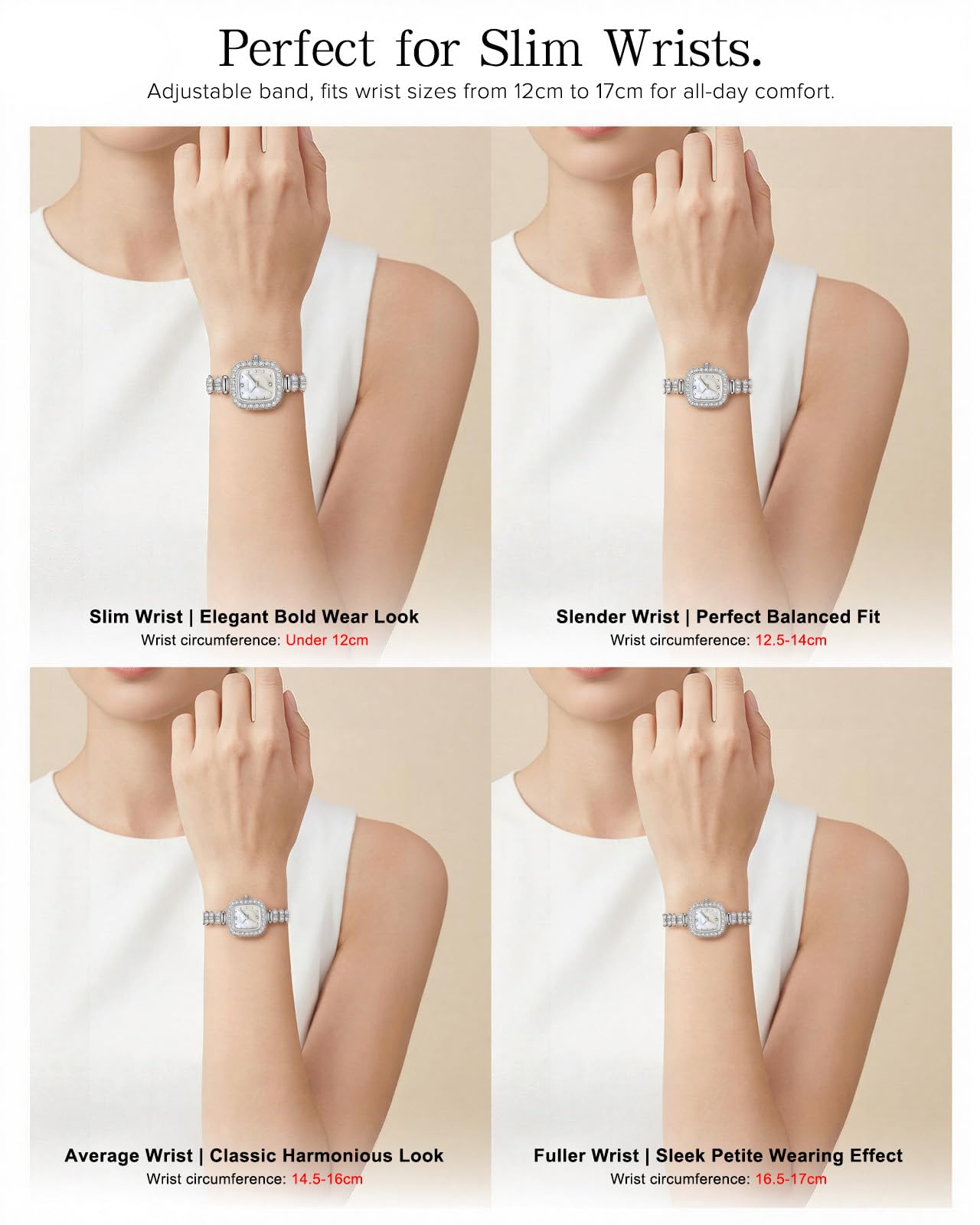 CIVO Reloj Mujer Pequeño Analógico: Impermeable Rectangular Esfera Relojes de Pulsera con Acero Inoxidable Plateado Dorado Correa - Regalo Elegante para Mujeres Regalo Aniversario Cumpleaños