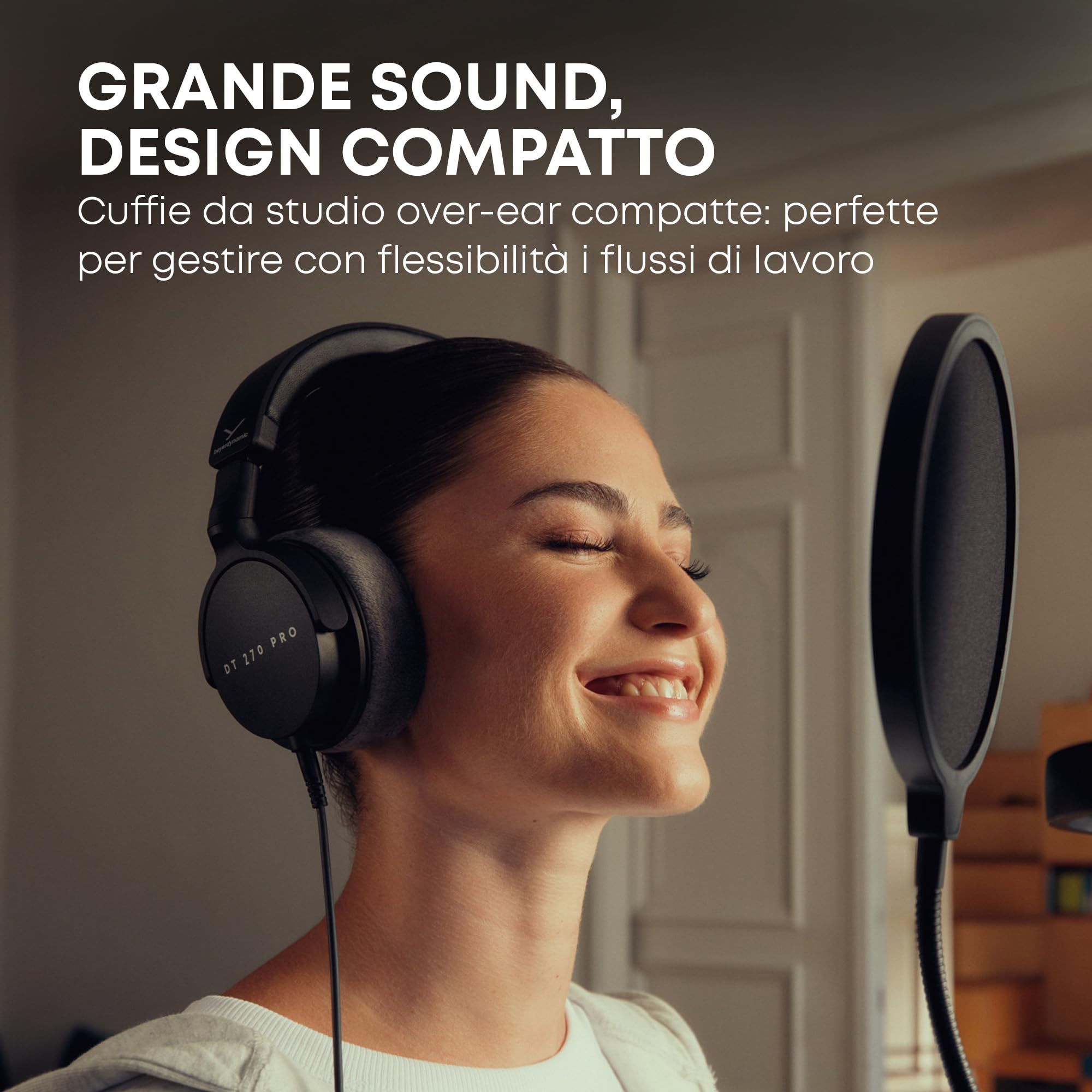 beyerdynamic DT 270 PRO Cuffie da studio compatte e circumaurali per registrazione e monitoraggio