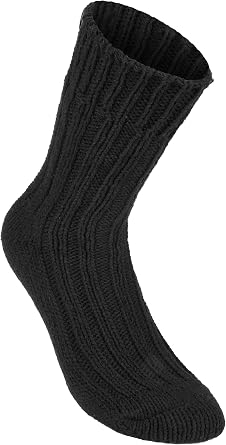 BRUBAKER Warm Alpaca Socks for Men or Women - 4 Pairs
