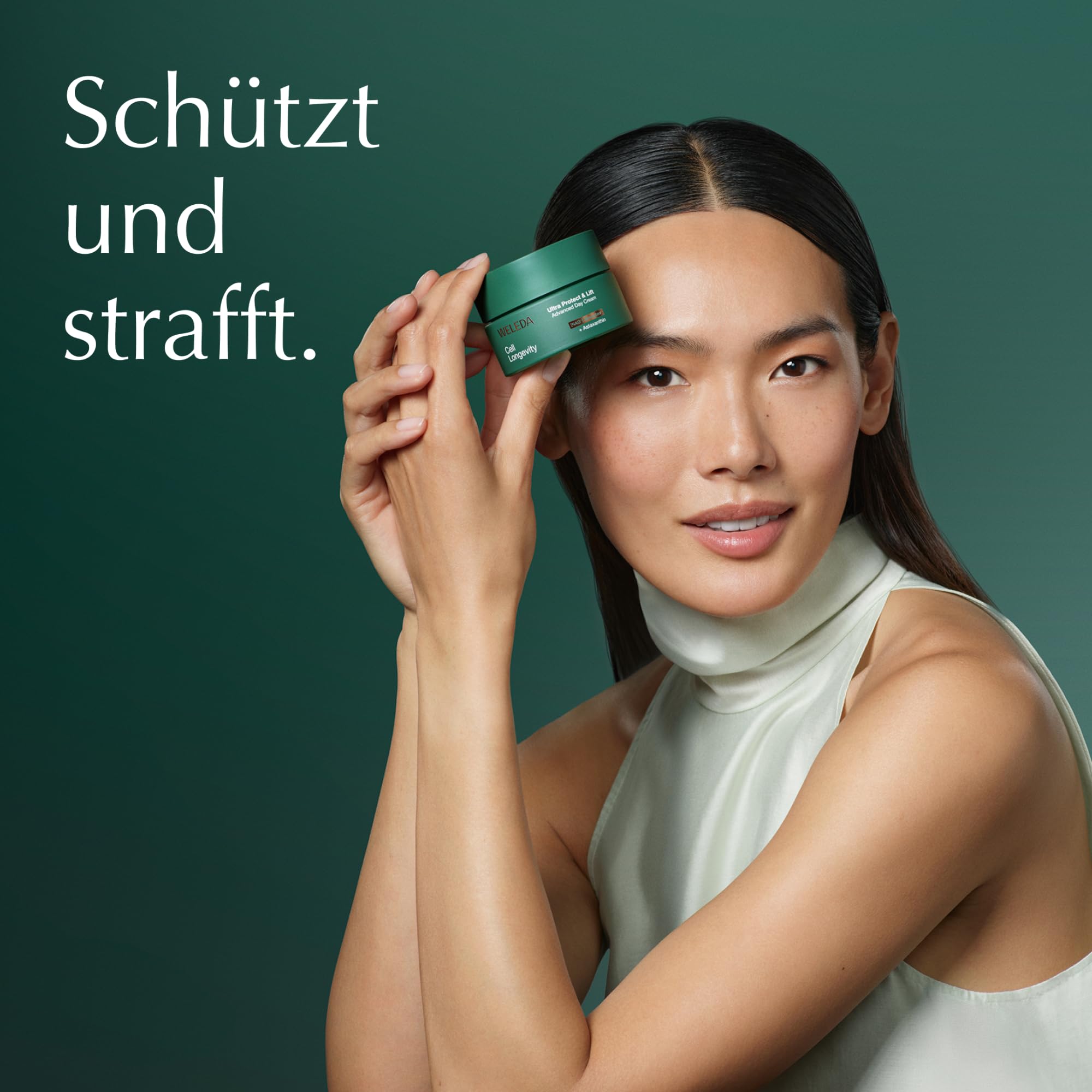 WELEDA Cell Longevity Ultra Protect & Lift Advanced Day Cream - Tagespflege Creme mit [NAD⁺] Booster & Astaxanthin strafft die Haut & schützt vor Hautalterung (Naturkosmetik, vegan, 50ml)