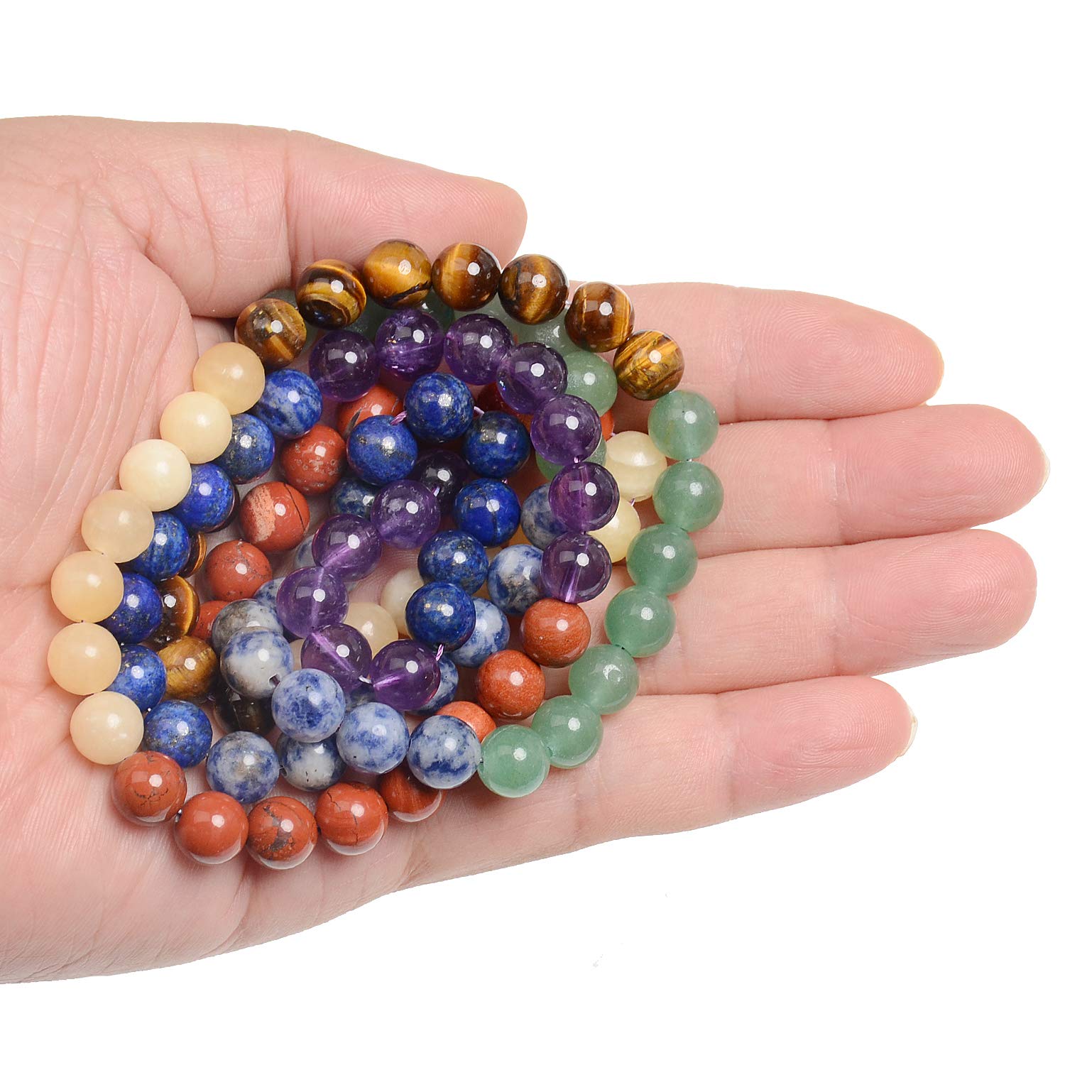200 Cuentas De Jade Verde Natural De 6mm + Cordón Elástico - Kit Para Hacer Pulseras Y Joyas DIY
