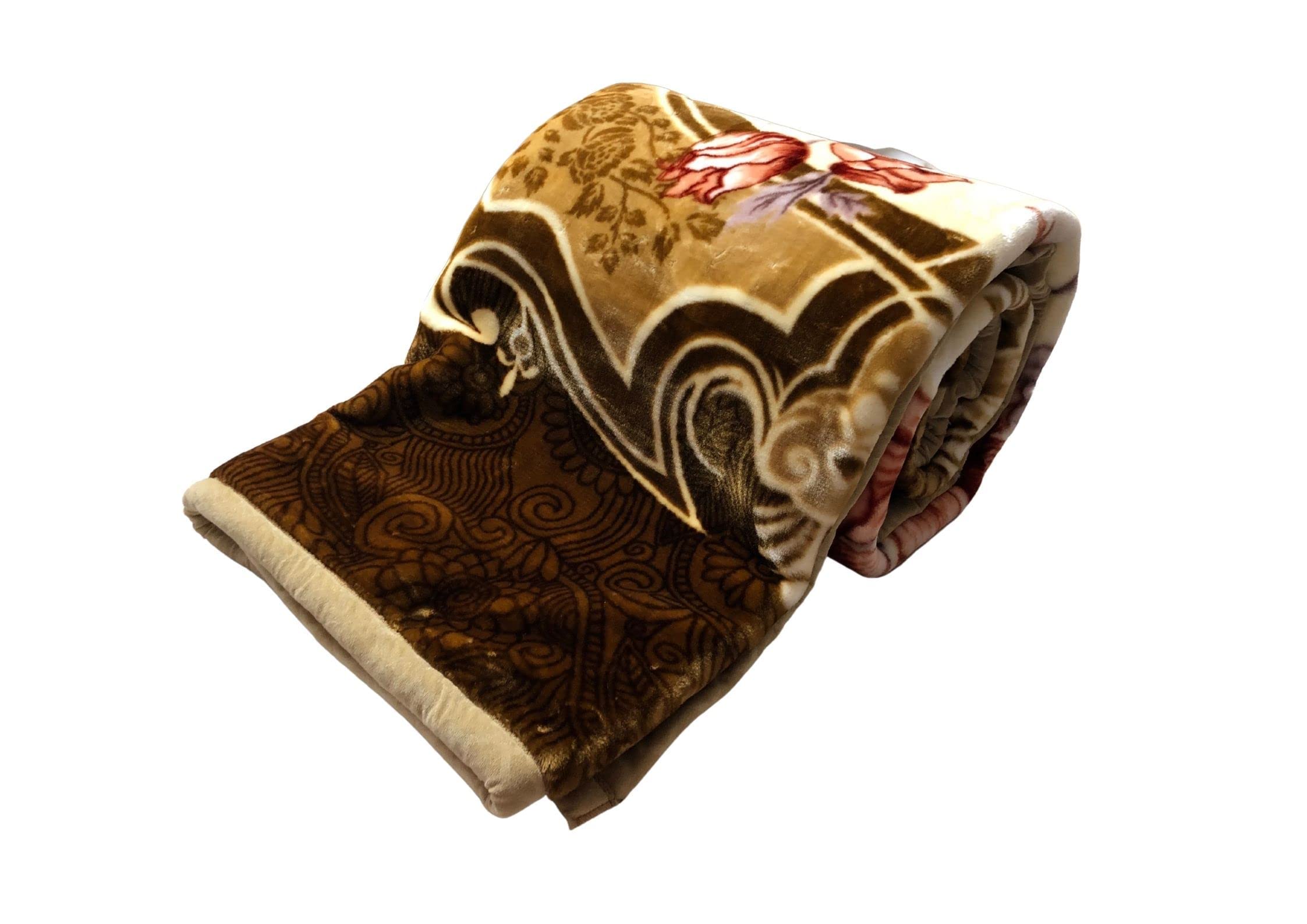 Signature Double Bed Blanket - 220cm x 240cm | Heavy Winter Comfort | Durable & Long Lasting | Comes in Zipper Bag (Golden Olive)-picture-17