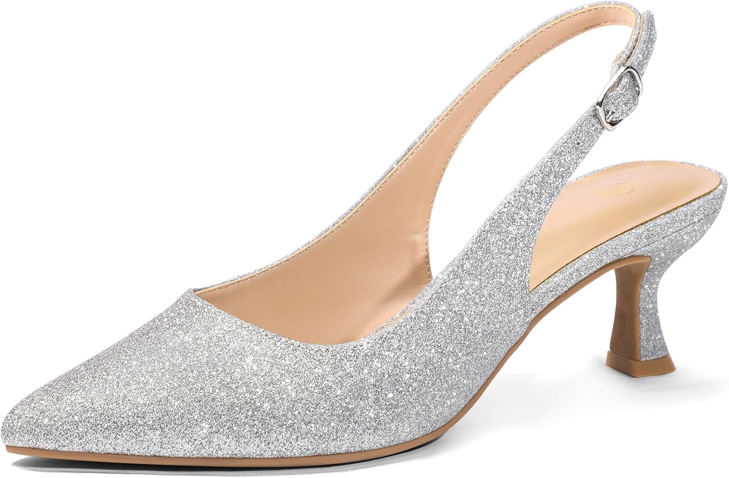 mysoft Women's Slingback Pumps - 2-Inch Low Heels