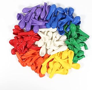 JOGAMS 5 Inch Balloons Assorted Colors 105 Pieces, Rainbow Balloons for Birthday Party, Wedding, Baby Shower, Picnic, Festival, Anniversary Decorations