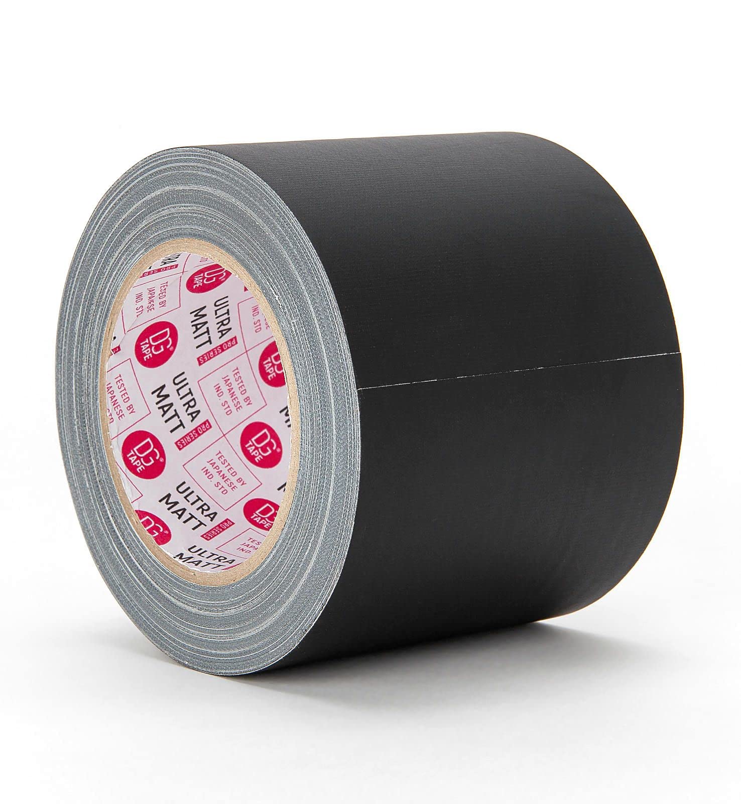 DGTAPE 4in X 30ya - Black ultraMATT Gaffer Tape - LDPE Matte Finish Professional Grade &amp; Perfect Natural Rubber Adhesive Back. Non-Reflective &amp; Ease Tear by Hand UM100/25/B (4 in X 30 ya, Black)