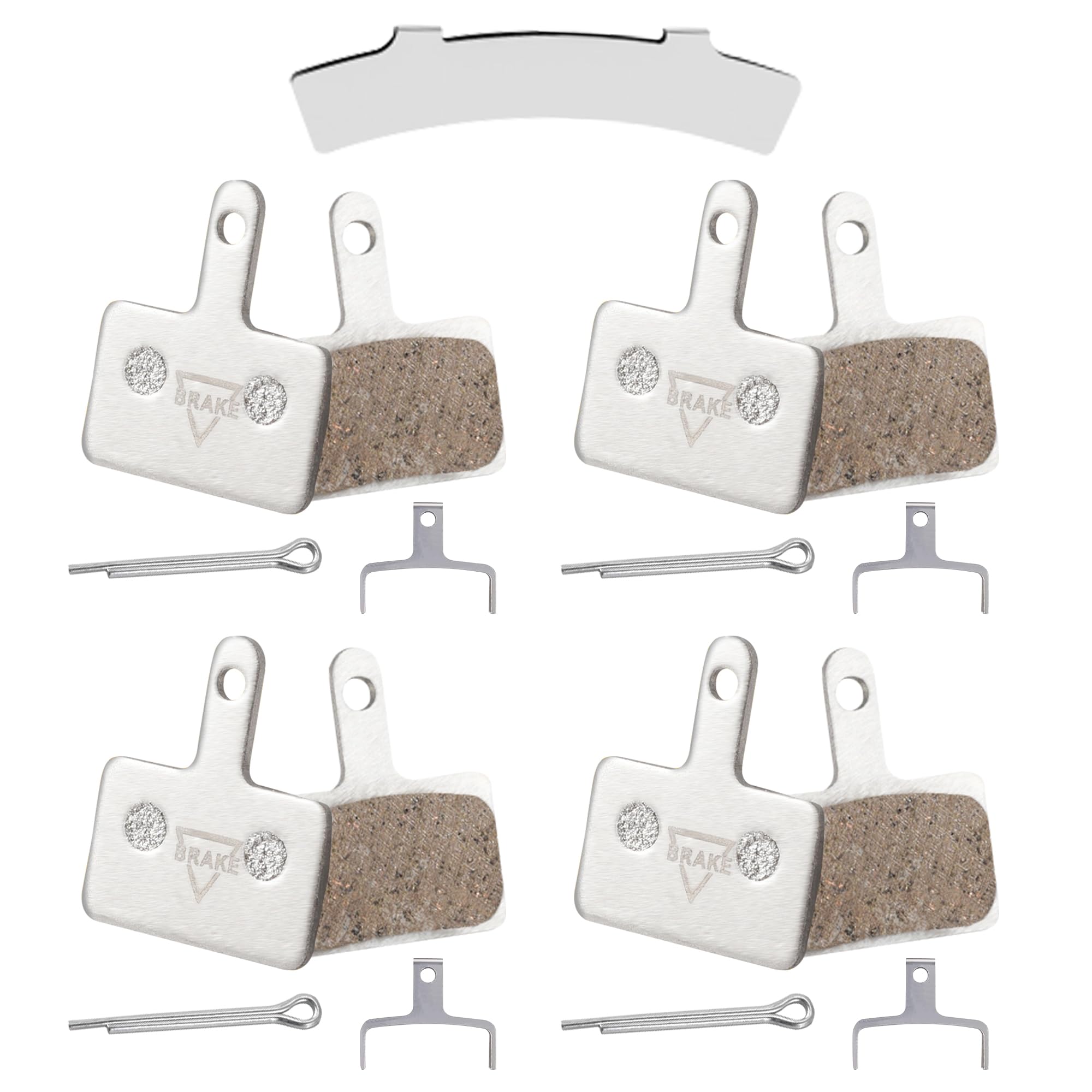Bike Brake Pads Set Ceramic Bicycle Brakes Pad with Brake Adjusting Tool Compatible for Tektro/Shimano/TRP/Deore Bike Accessorie 4 pcs