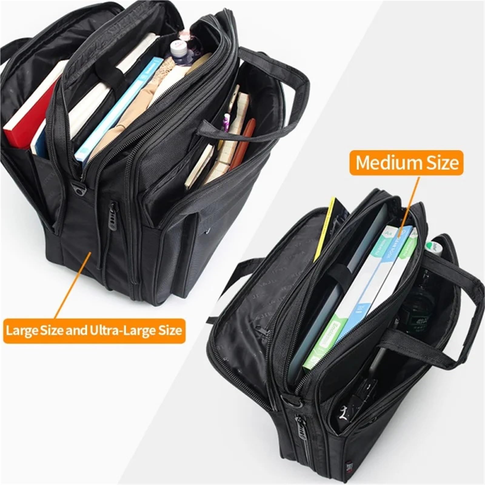 Valigetta Porta Documenti Borsa ventiquattrore di grande capacità da uomo d'affari 15,6 pollici 17 "19" borse a tracolla for laptop in tela for notebook messenger In Viaggio D'Affari