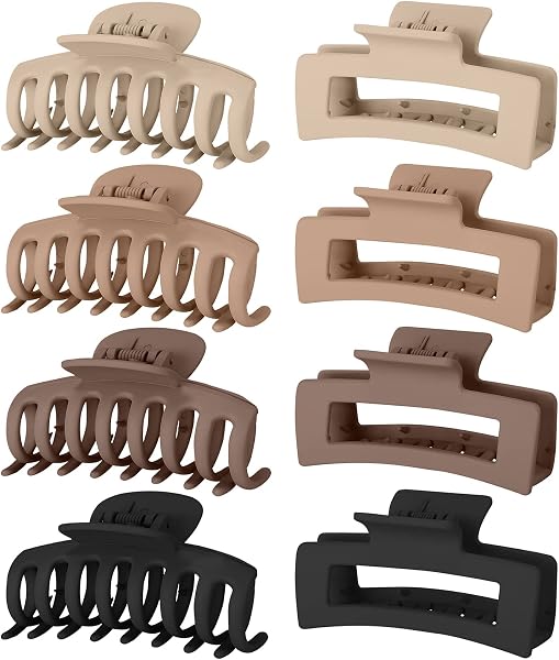 Lolalet pinzas de pelo 8 cm, 8 piezas, estilo E