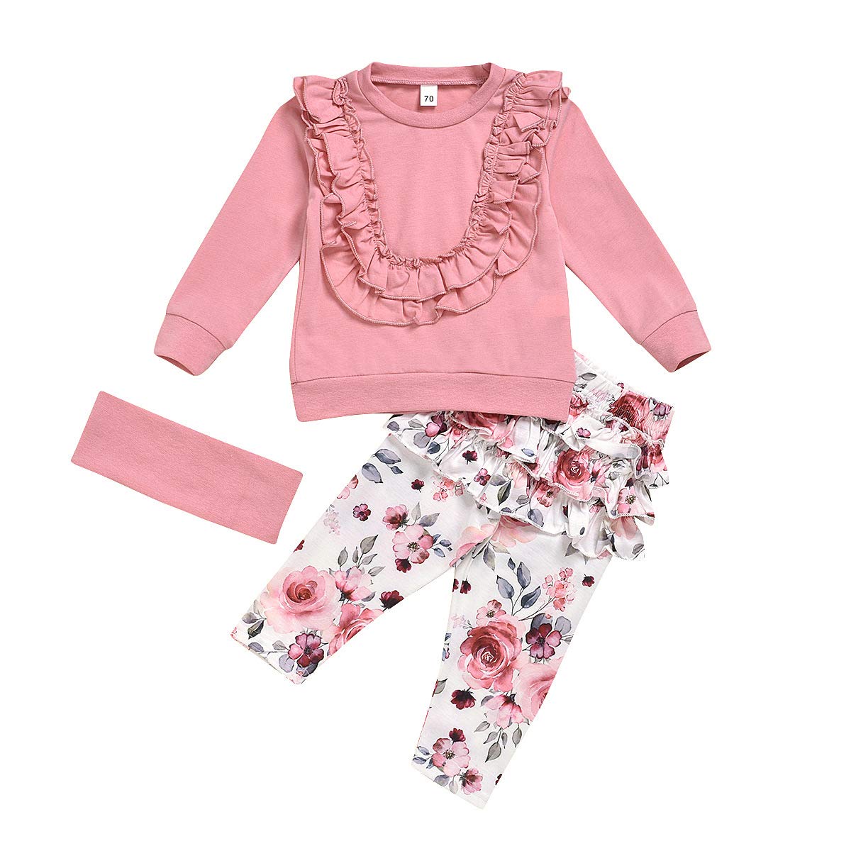 baby girl floral outfit