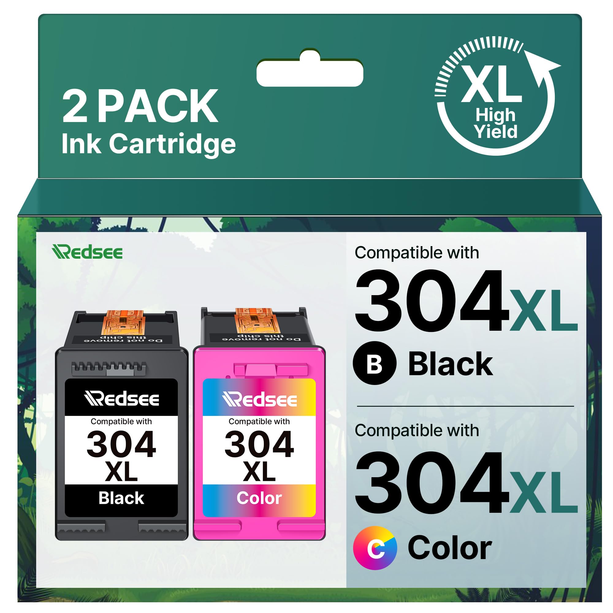 Cartuchos De Tinta 304XL Cartuchos De Tinta Compatible Con HP 304 XL Improras Envy 5010 5020 5030 5032 Dkjet 2620 2622 2630 2632 3720 3730 3764(2Negro Y 1Color ) - AliExprs