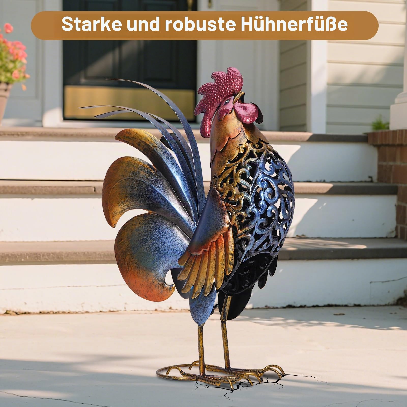 Gartenstatue aus Metall
