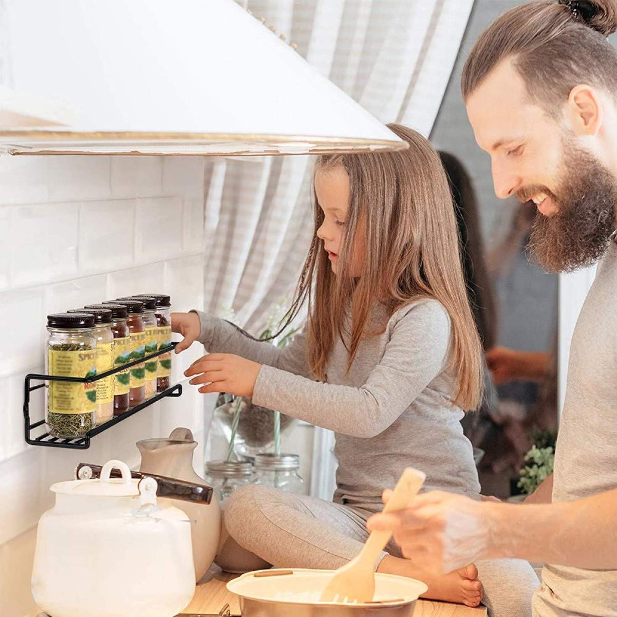 Wall Mounted Wire Spice Racks